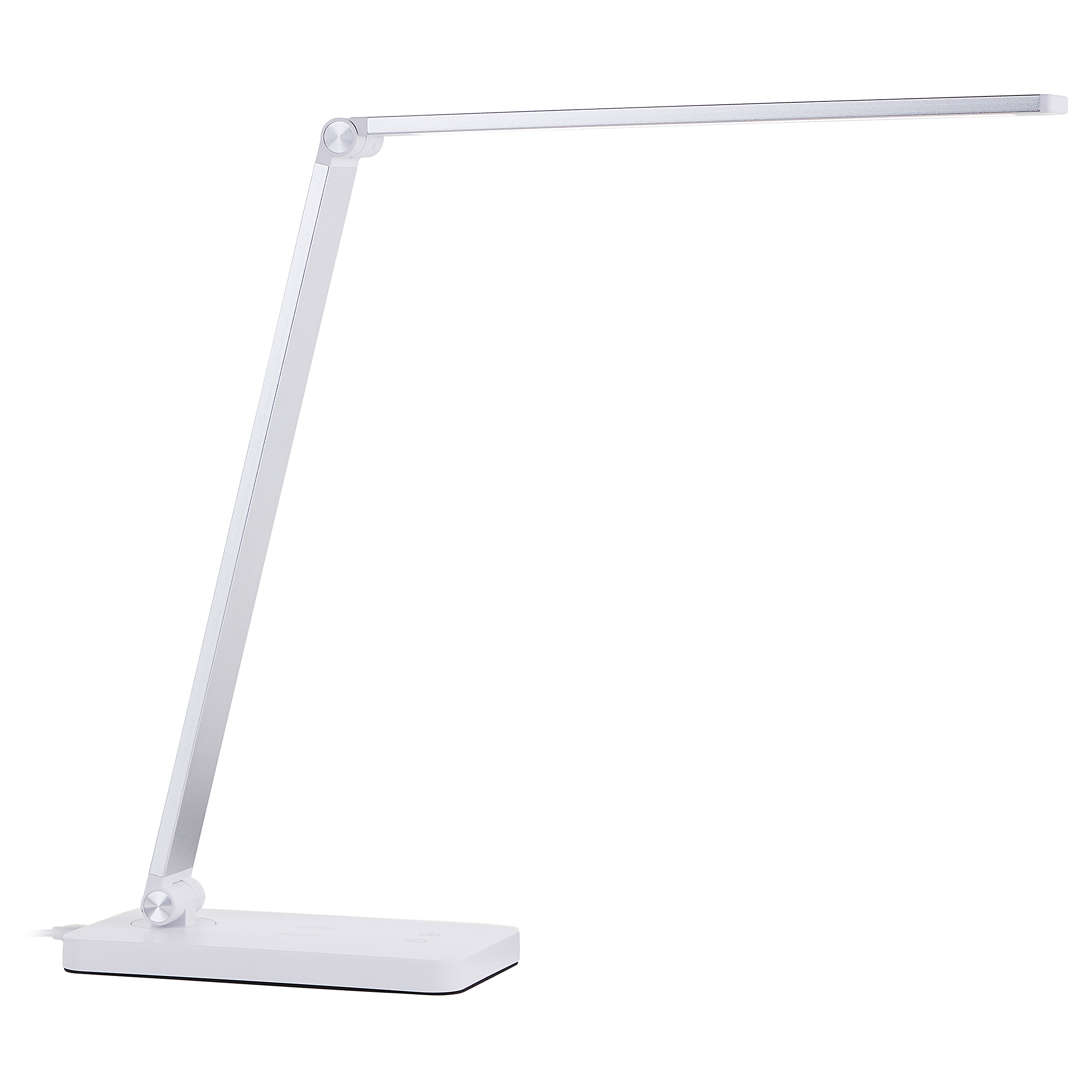 LED-Schreibtischlampe Florence Eisen Kunststoff Weiß