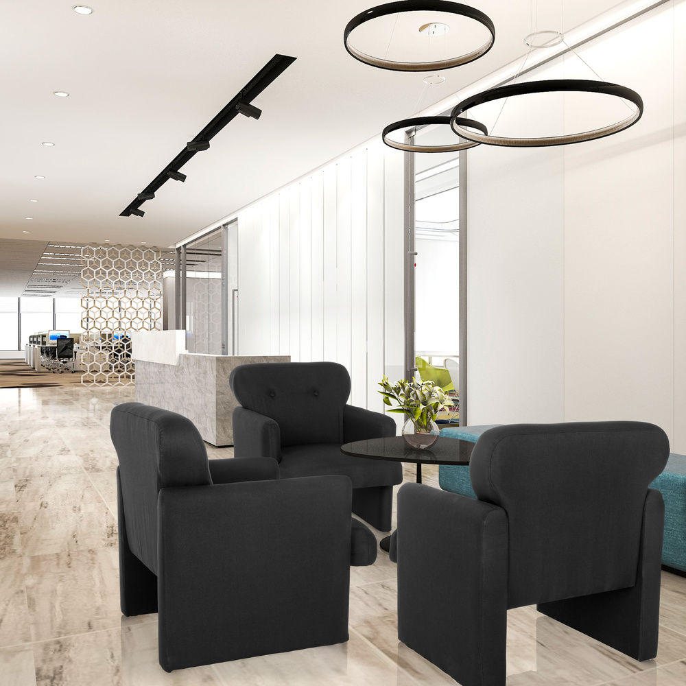 CARIPITO Lounge Chair Fabric Black