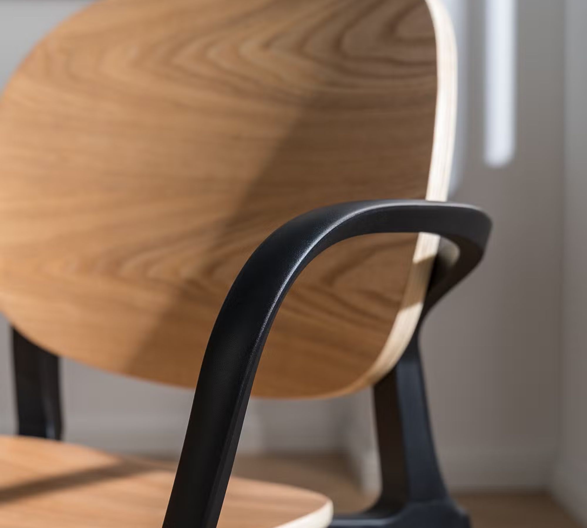 2x Armchair Plastic Brown