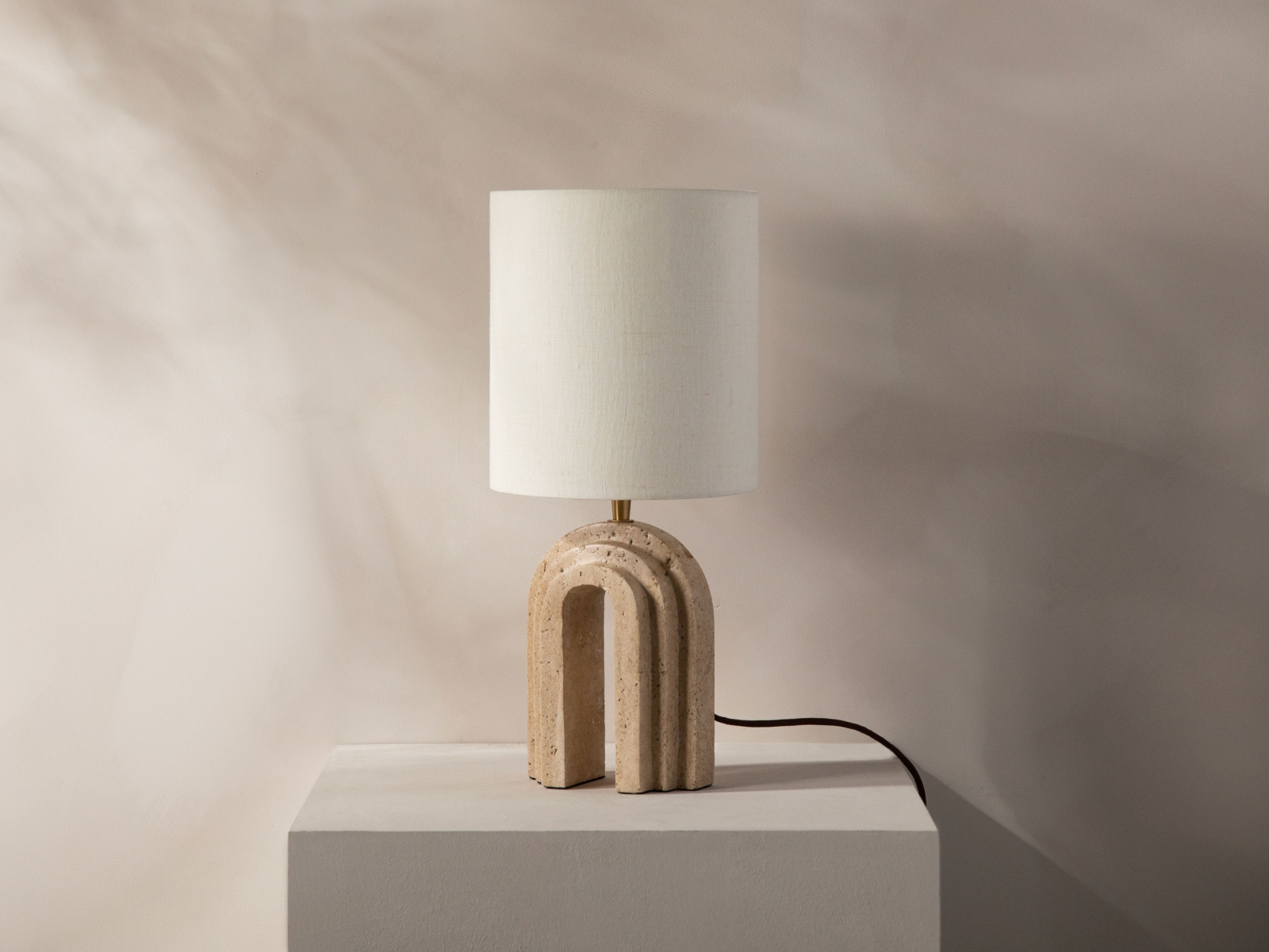 Table lamp Doris Beige 20x20x44cm