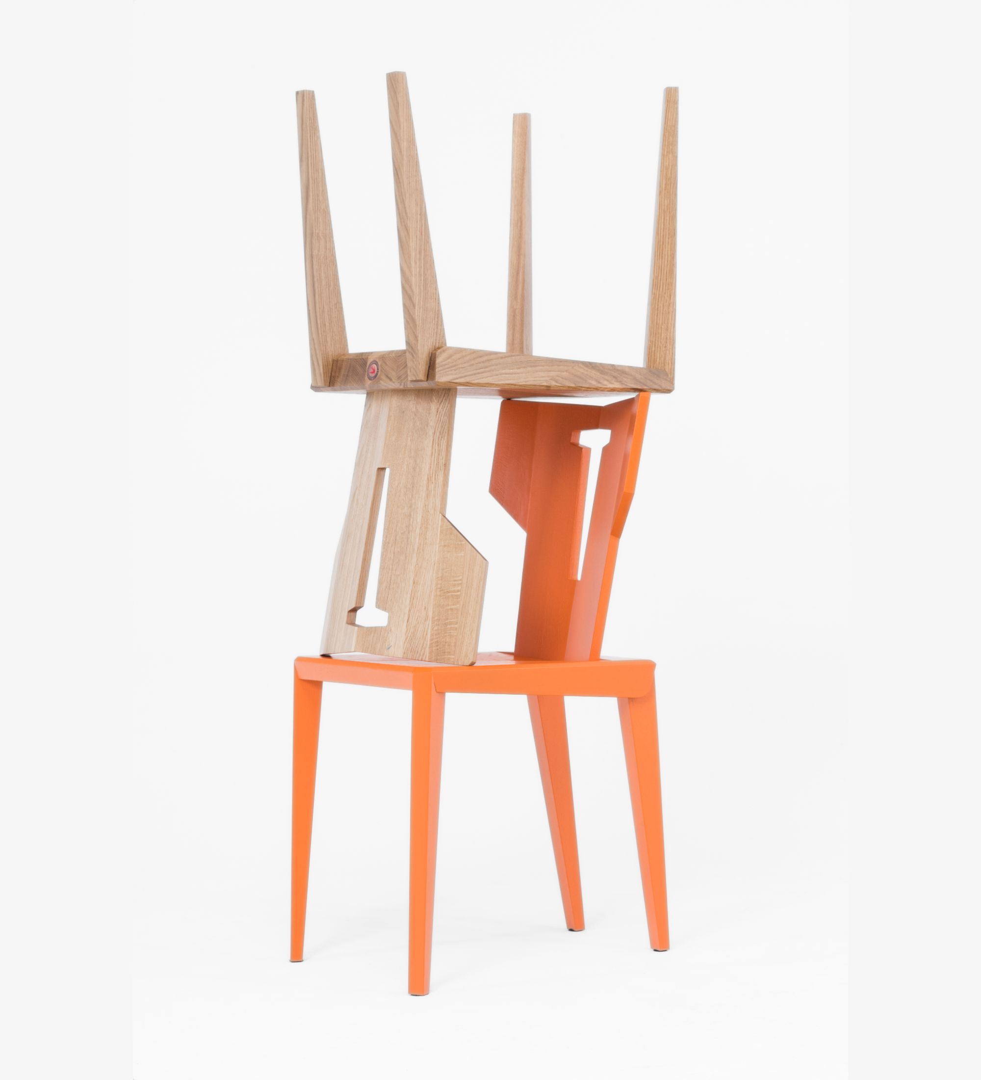 Stuhl aus Handarbeit Pegaz Chair Orange