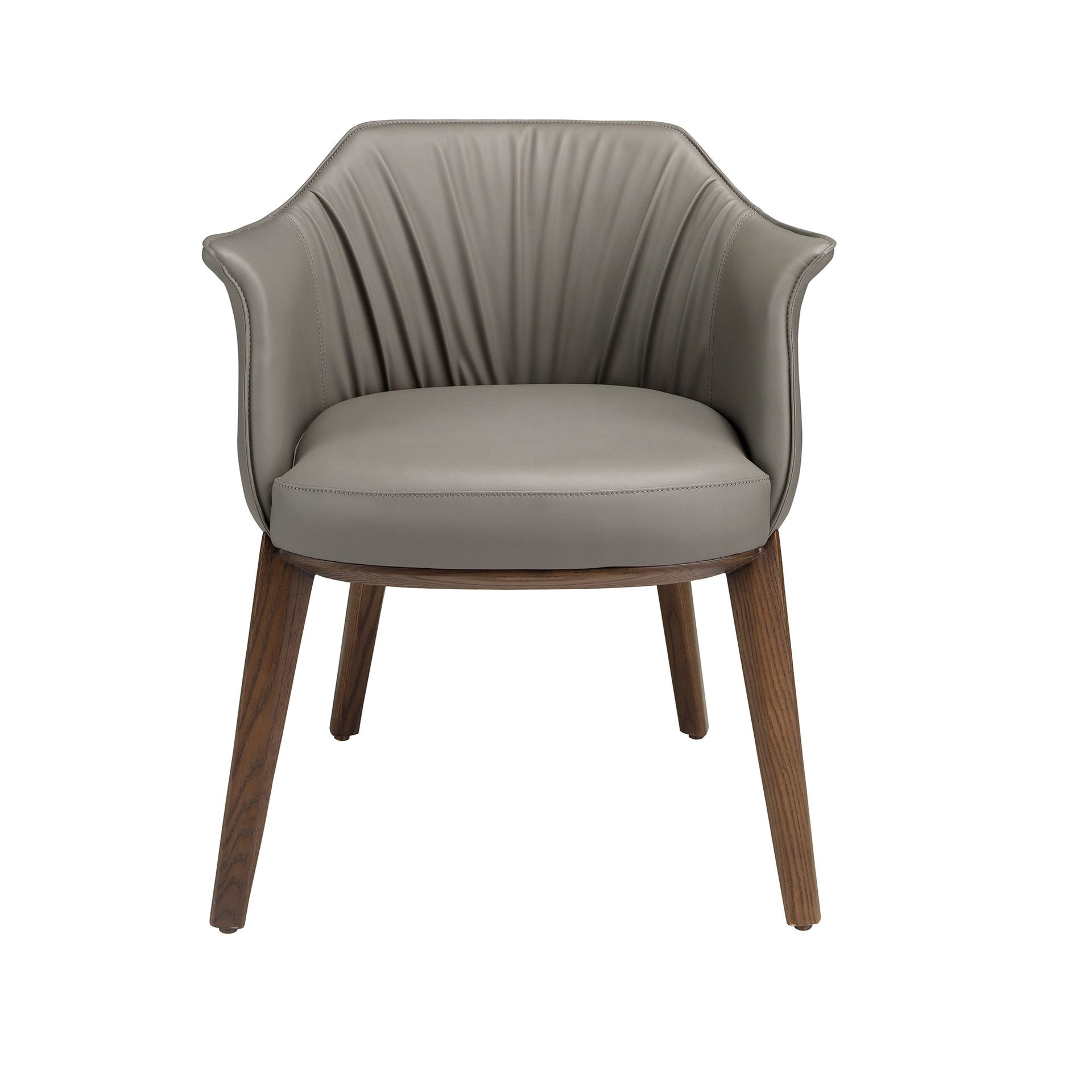 Armchair Faux Leather Grey