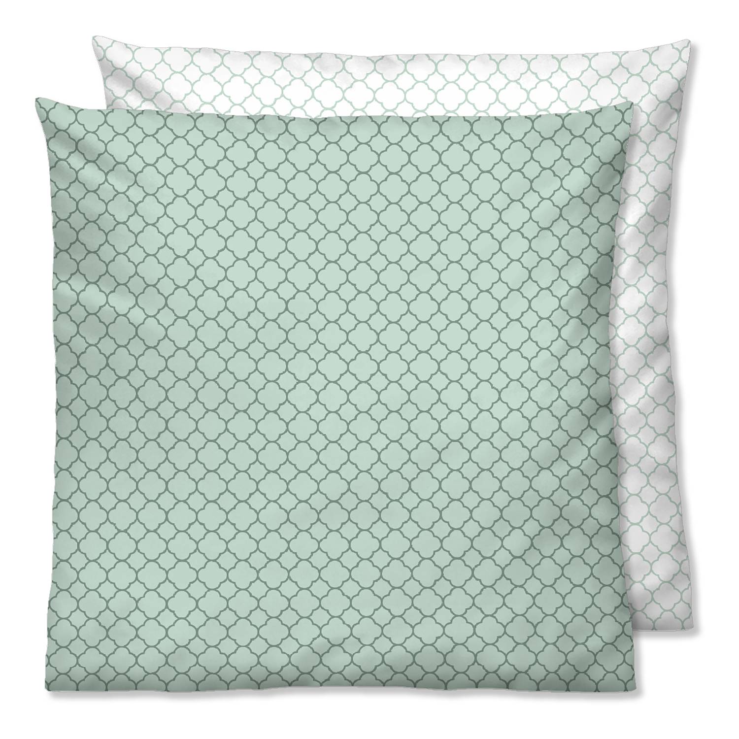 Mako-Satin Kopfkissenbezug Baumwolle Mint 40 x 80 cm