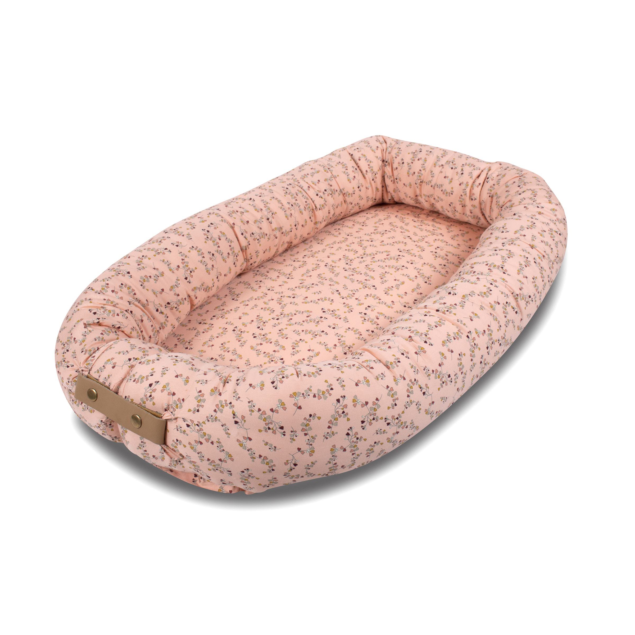 Botanical Love Babynest Bio-Baumwolle Rosa