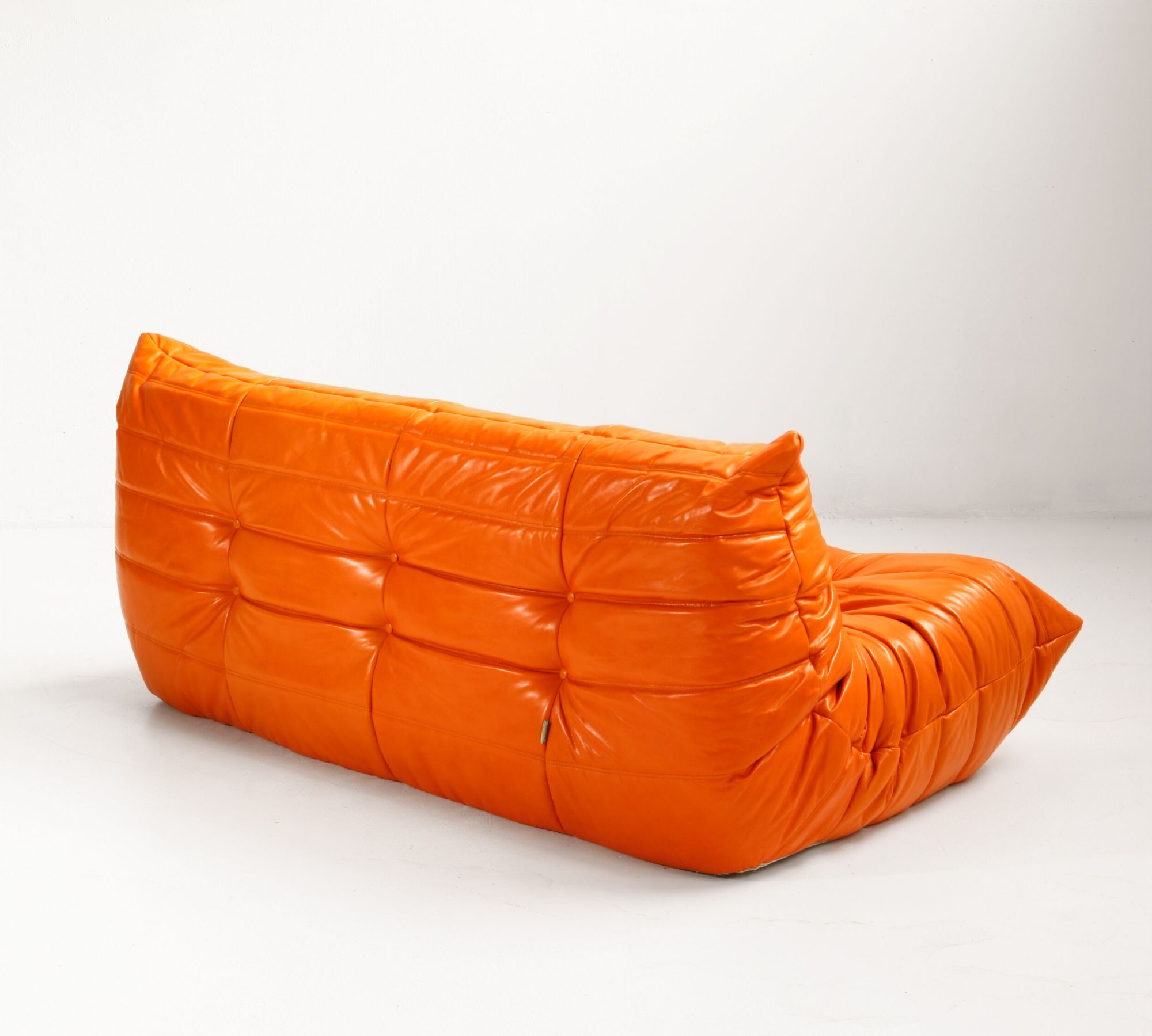 Togo Sofa 3-Sitzer in Premium Leder Orange