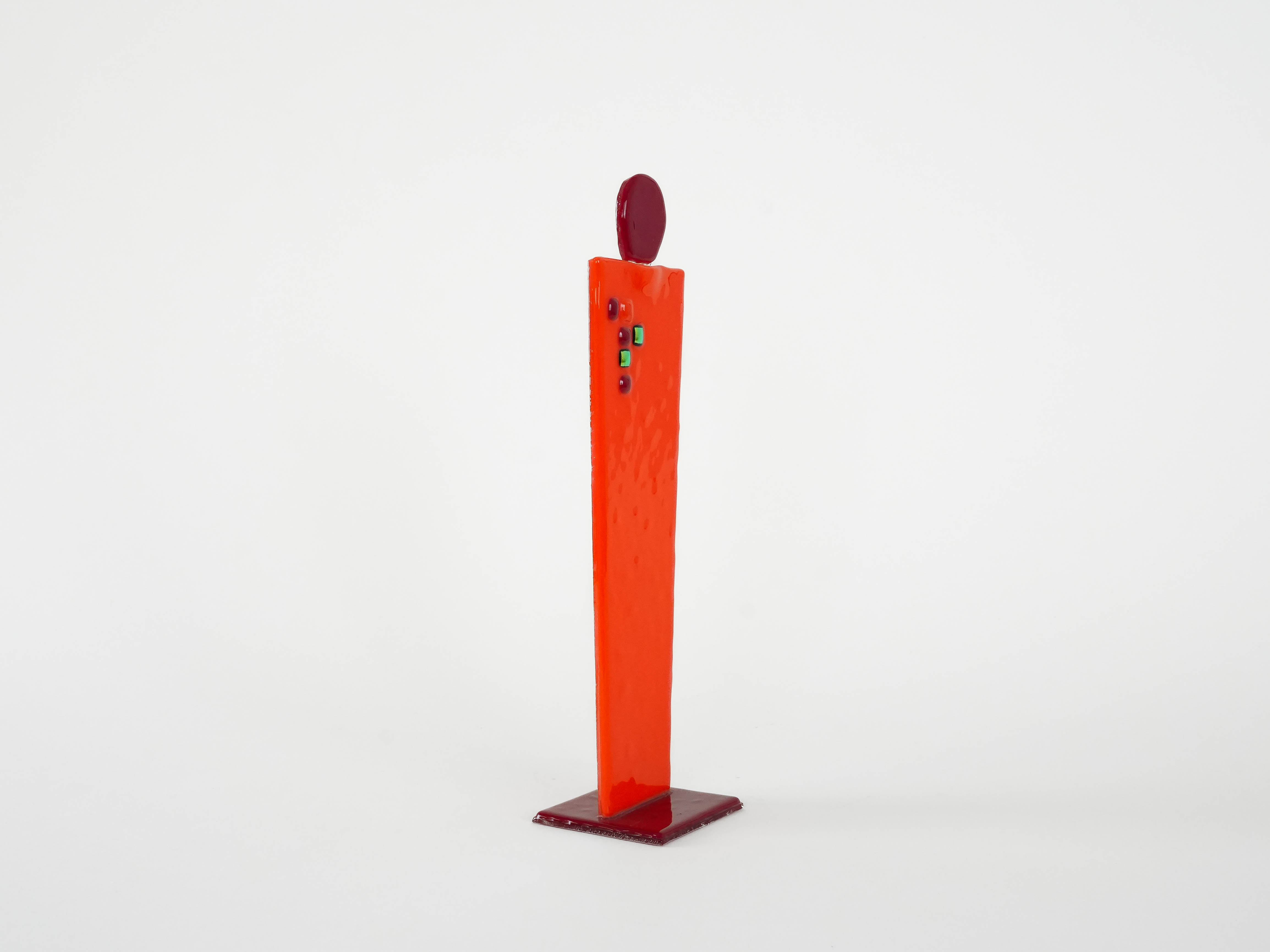 Geometrische Figur Orange 1970er Jahre