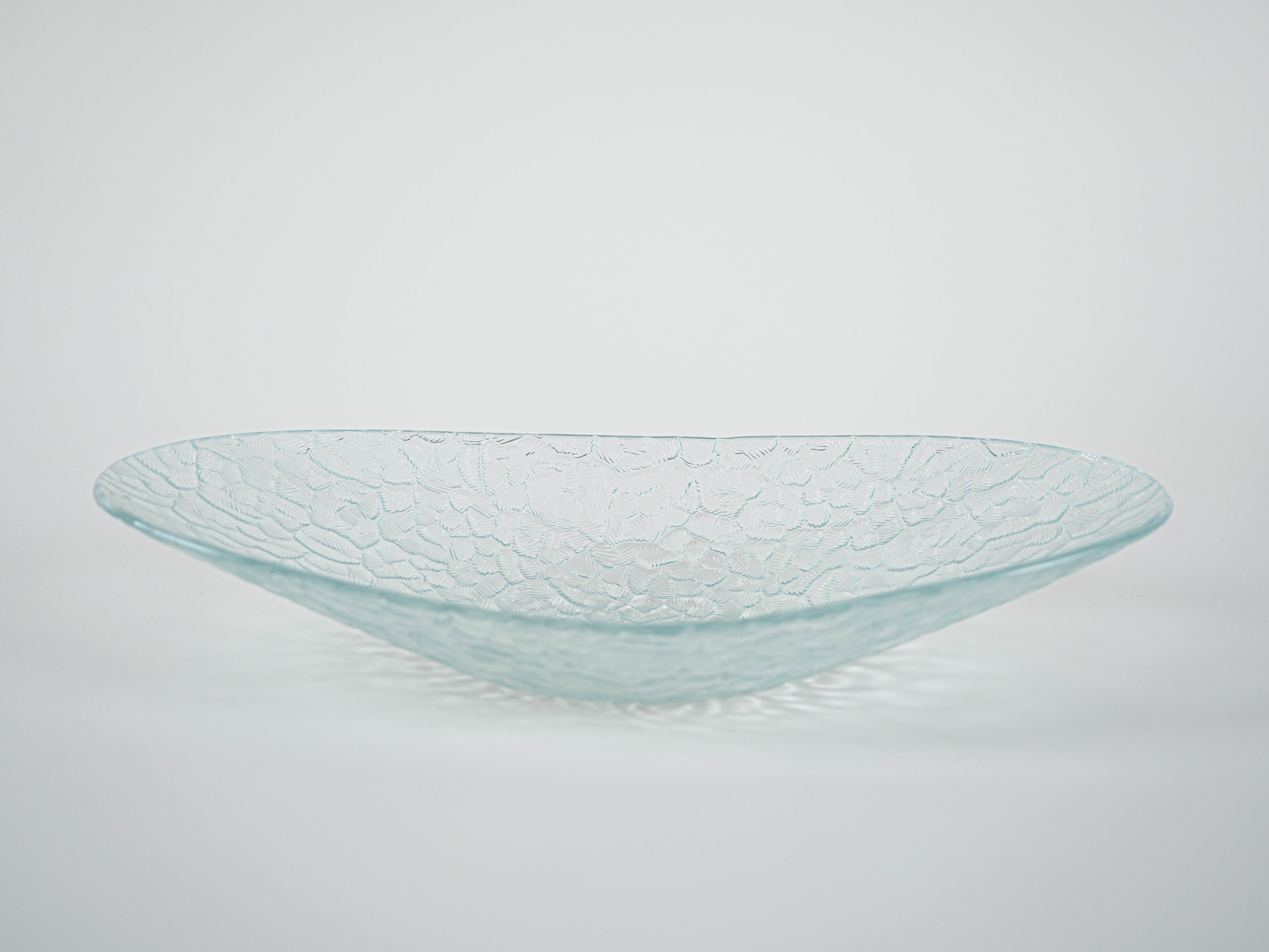 Glass serving platter 1970s