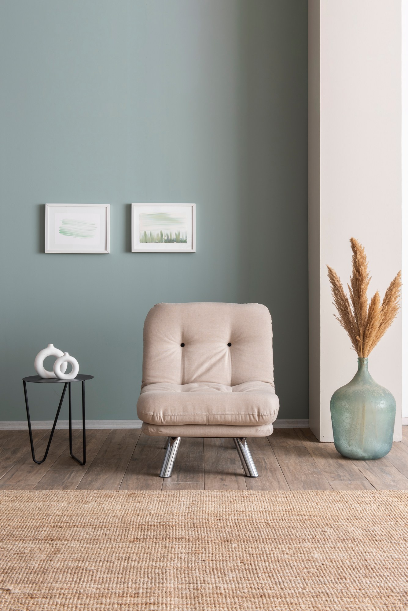 Misa Small Solo V2 Sofa bed 1-seater Cream