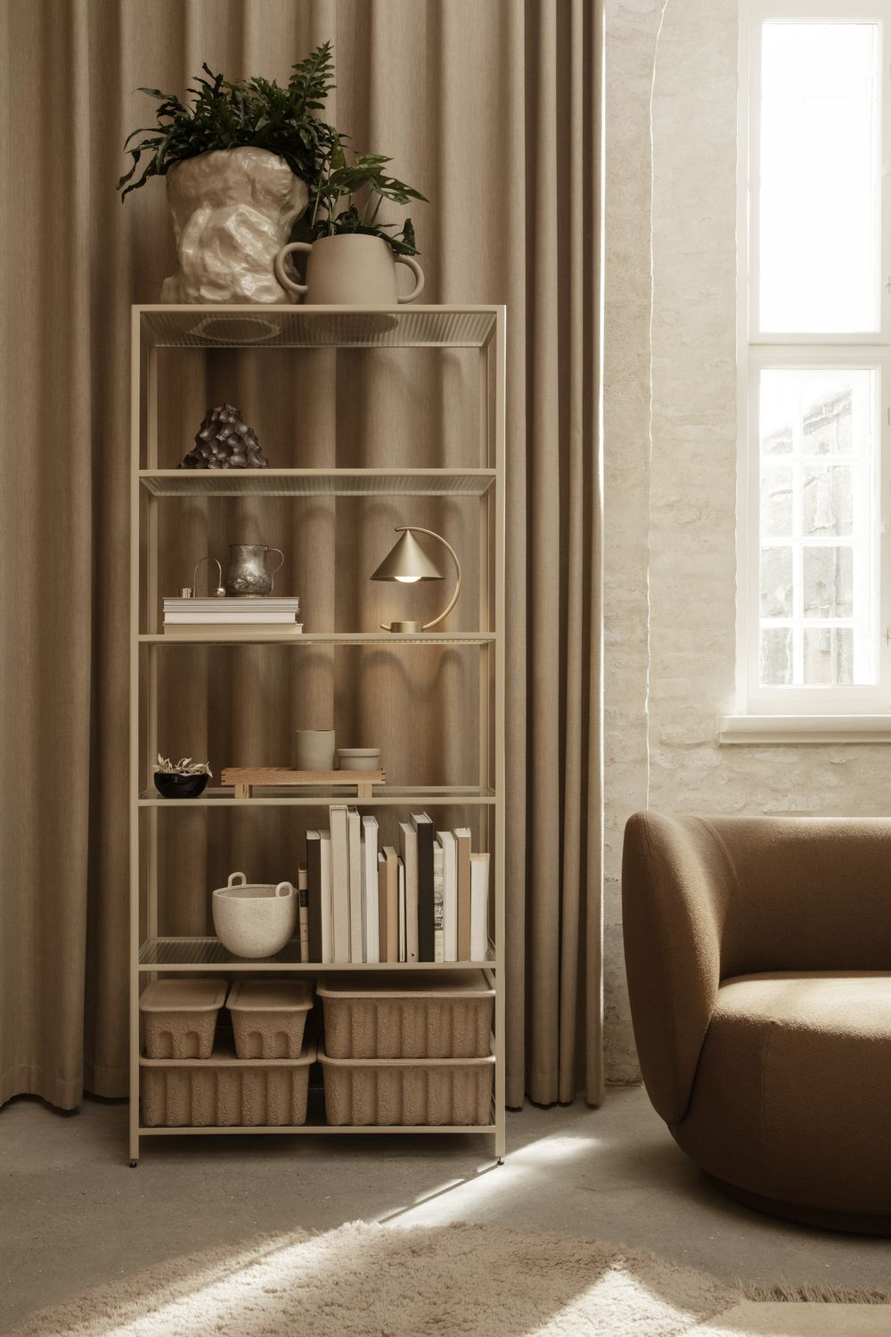 Anse Blumentopf Beige