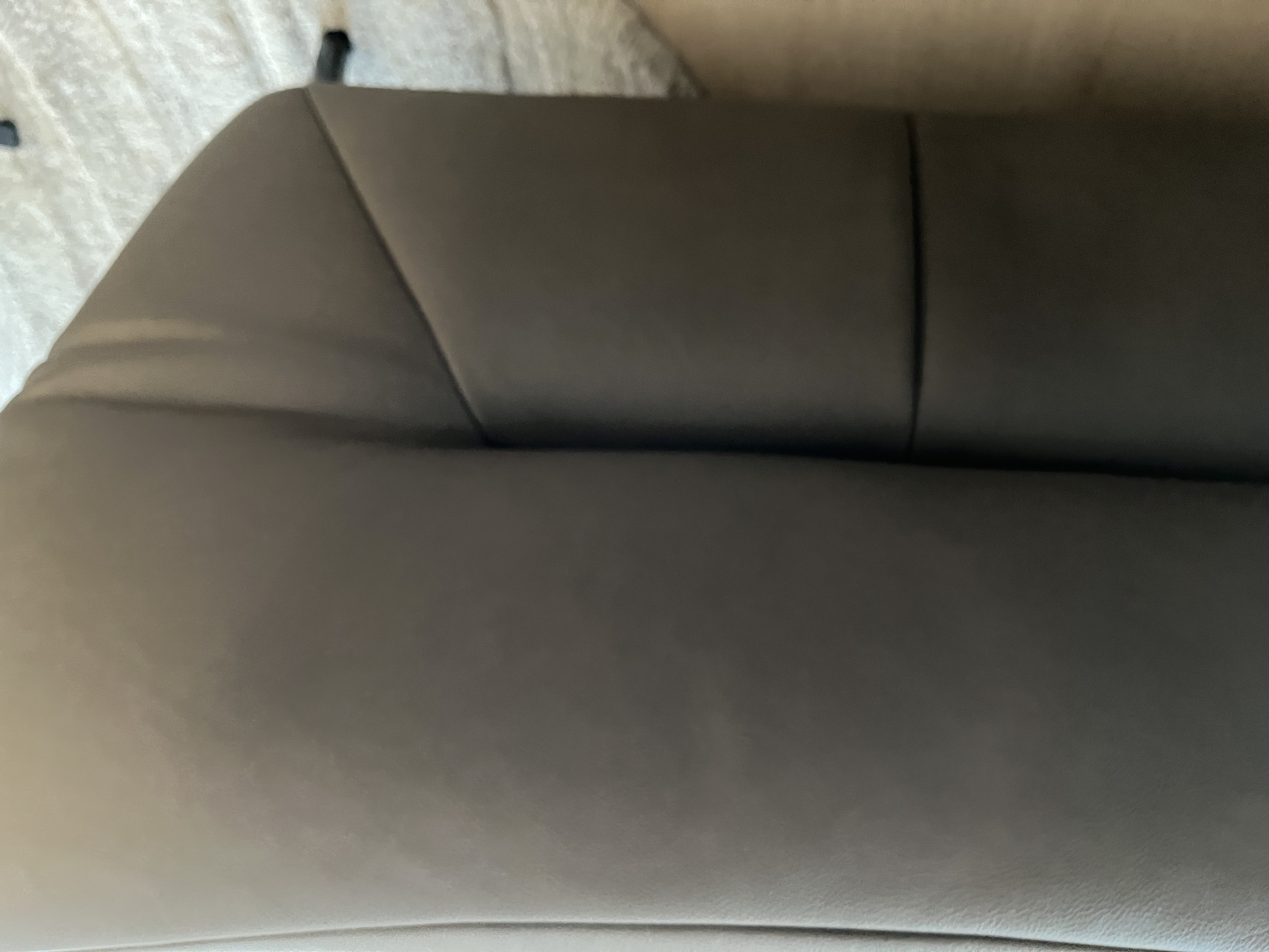 Corner sofa leather grey