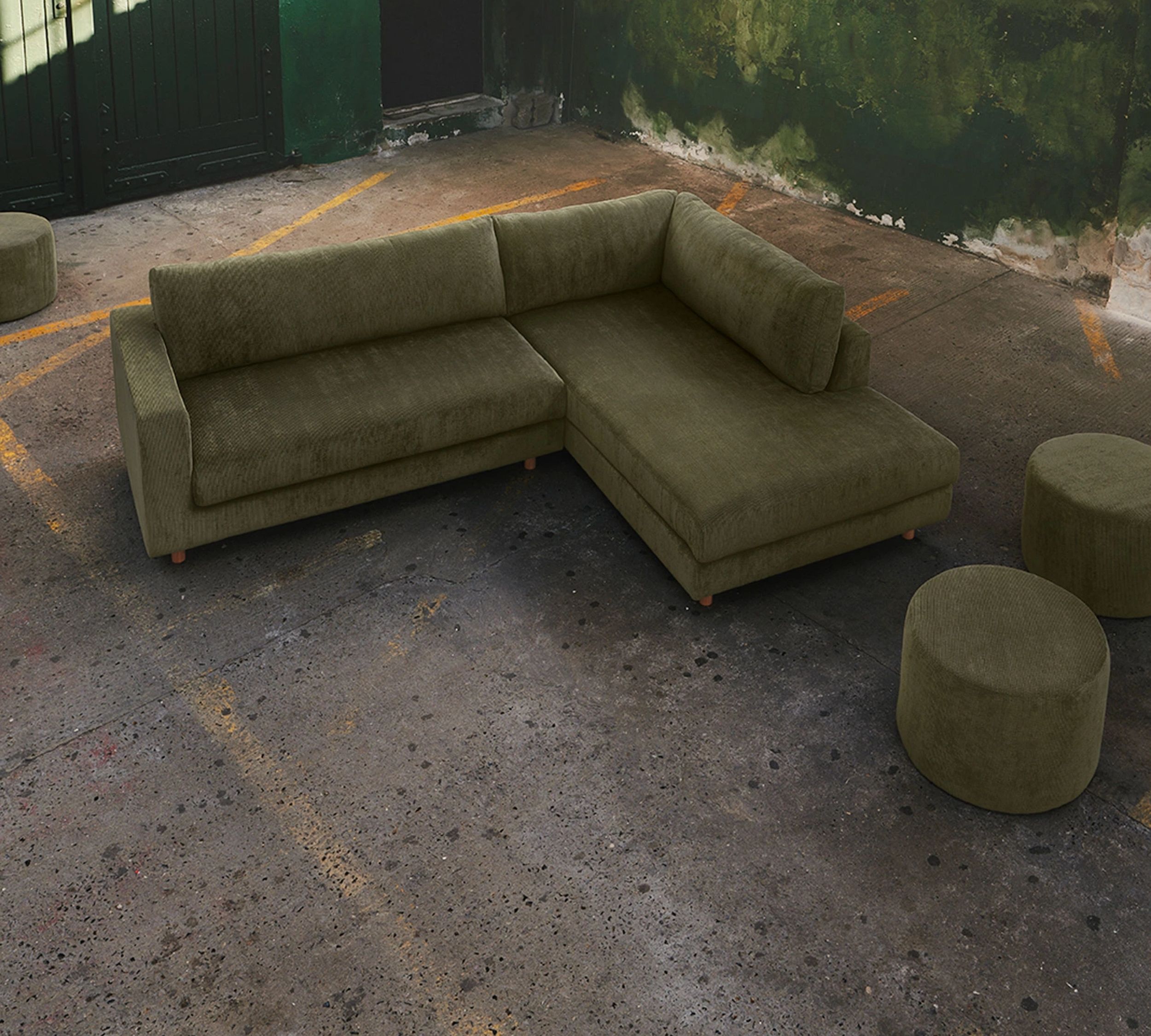 Douglas Sofa Récamiere Rechts Free Sage Kordstoff