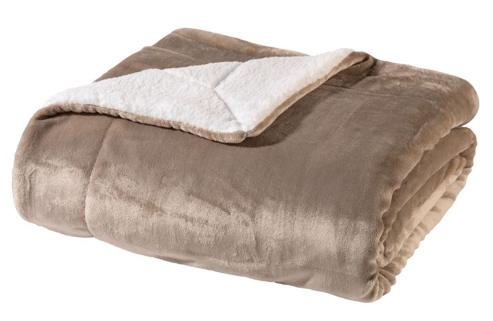 Wohndecke Sherpa Taupe