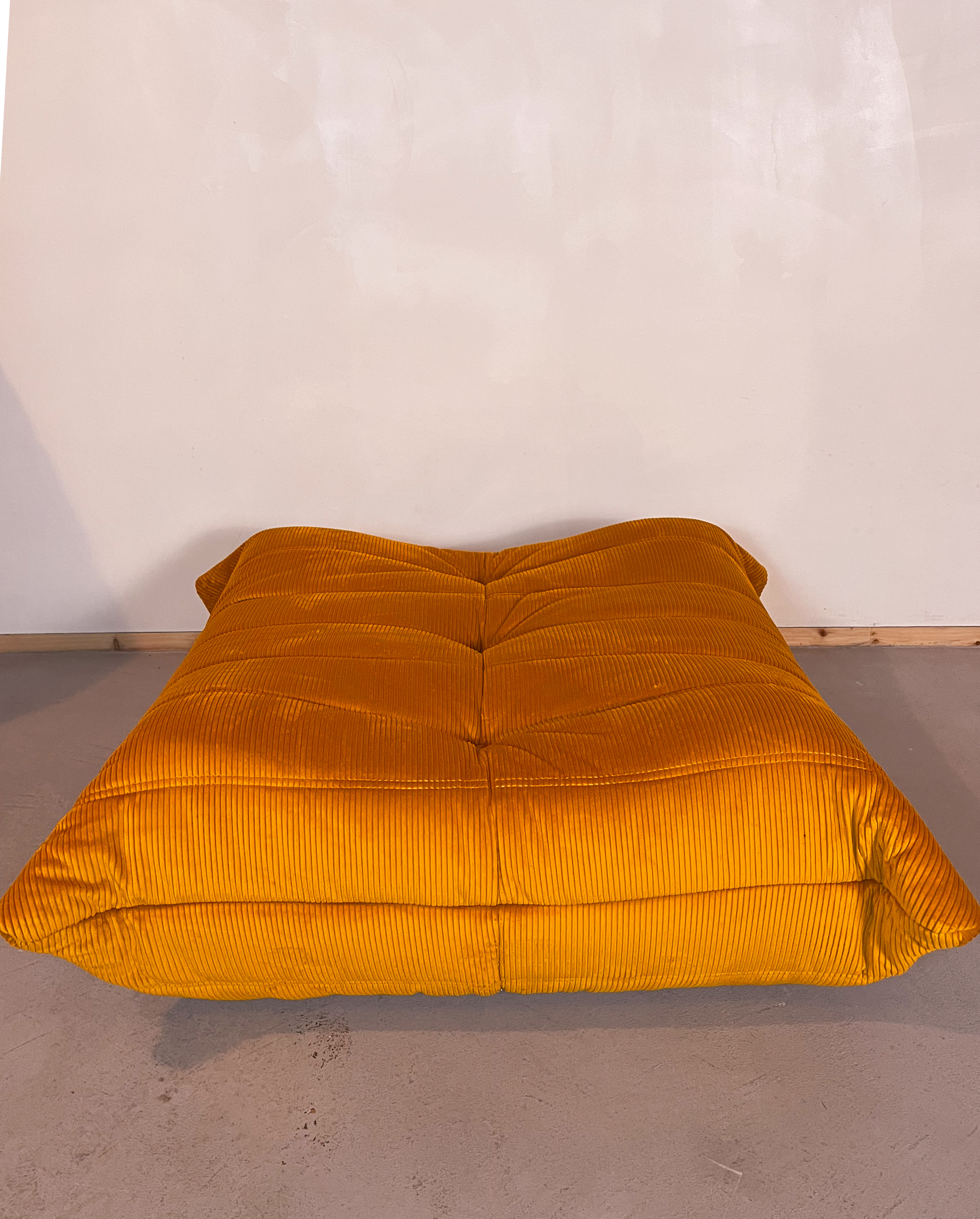 Togo Ottoman Cord Golden Yellow