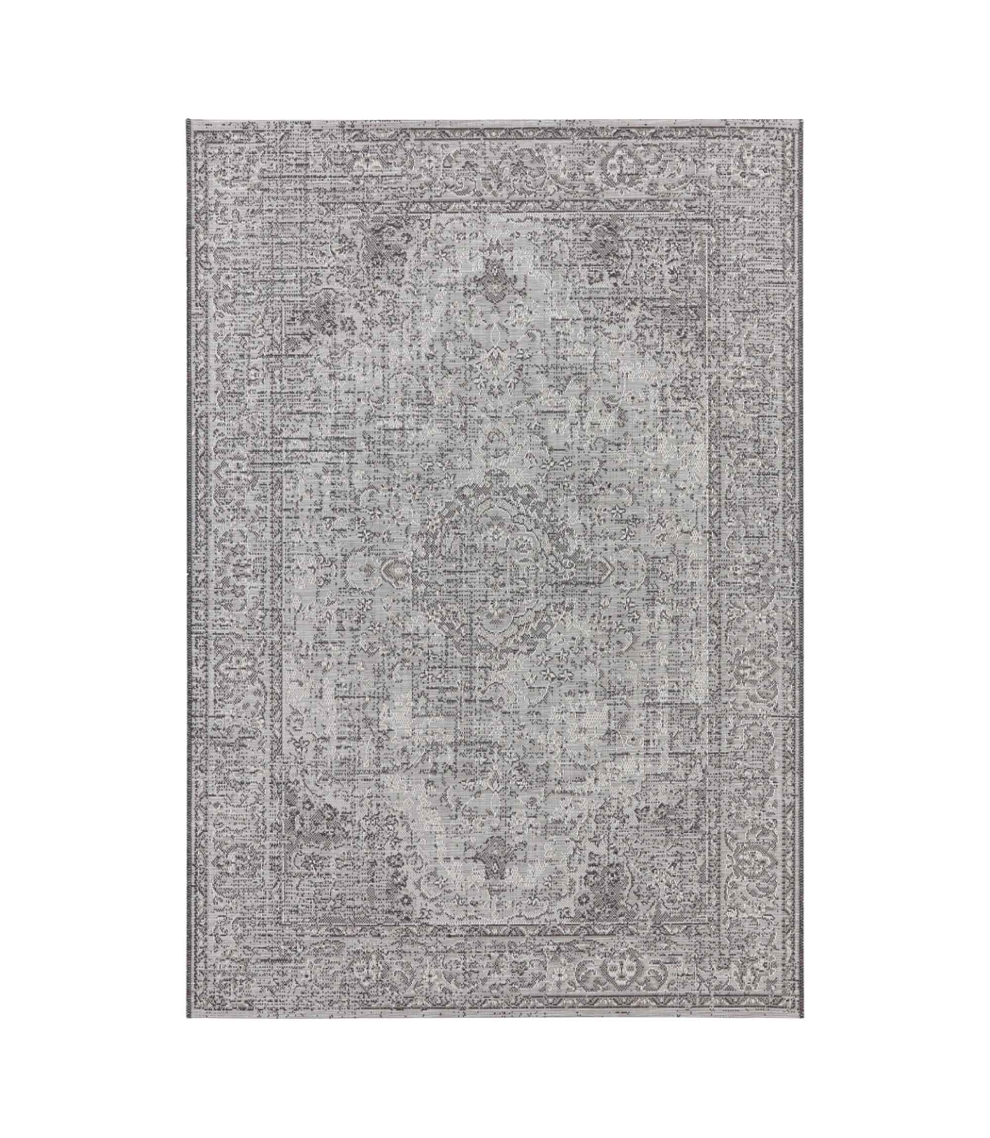Teppich In-/Outdoor Grau 115 x 170 cm
