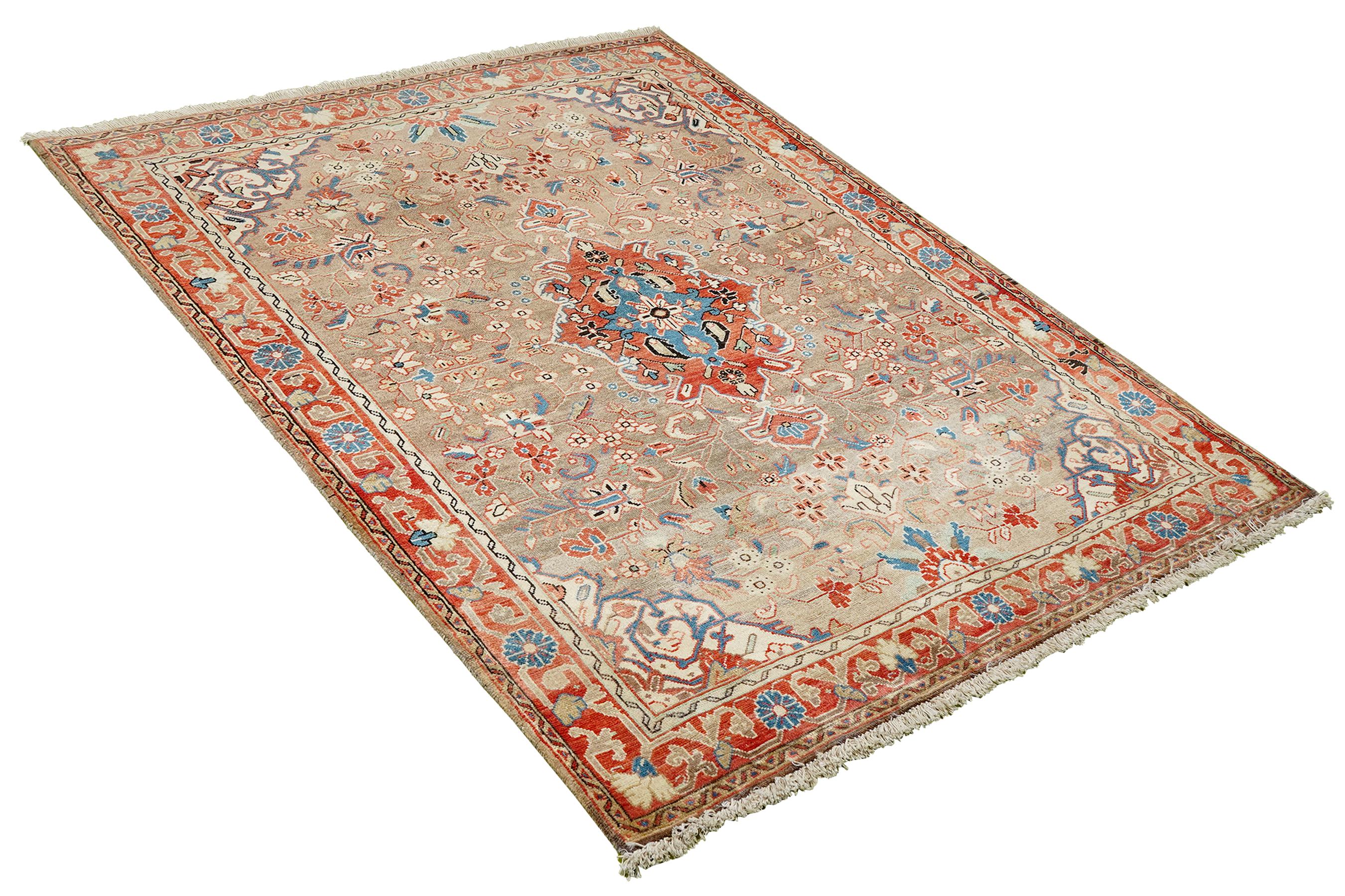 Heritage Teppich Wolle Mehrfarbig