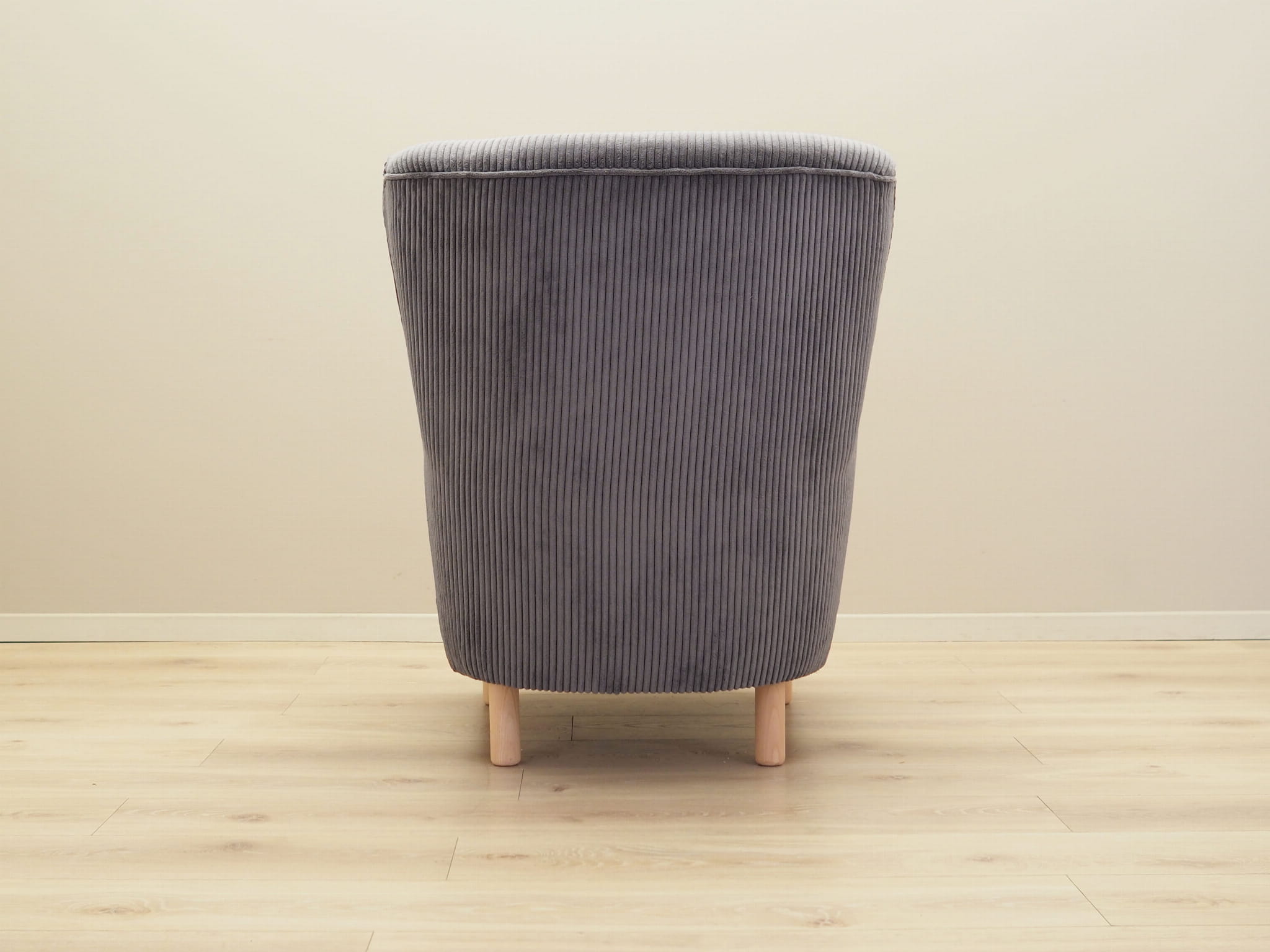Armchair Velvet Wood Grey