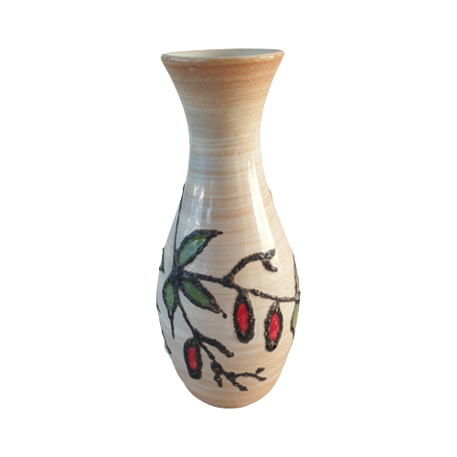 Vintage Vase Keramik Mehrfarbig