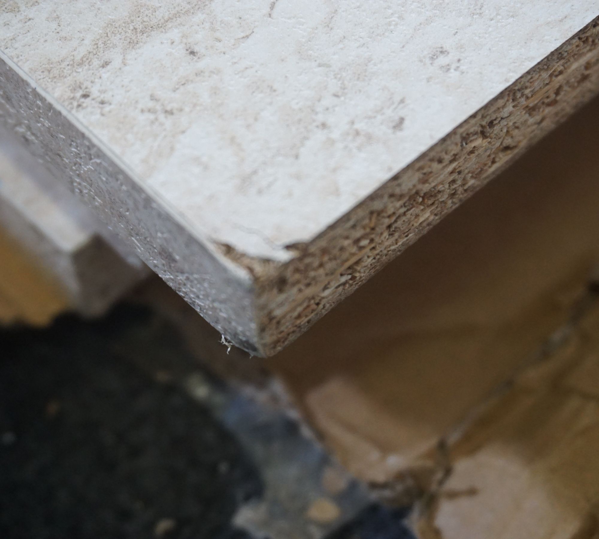 Paris Lowboard Holzfurnier Travertin