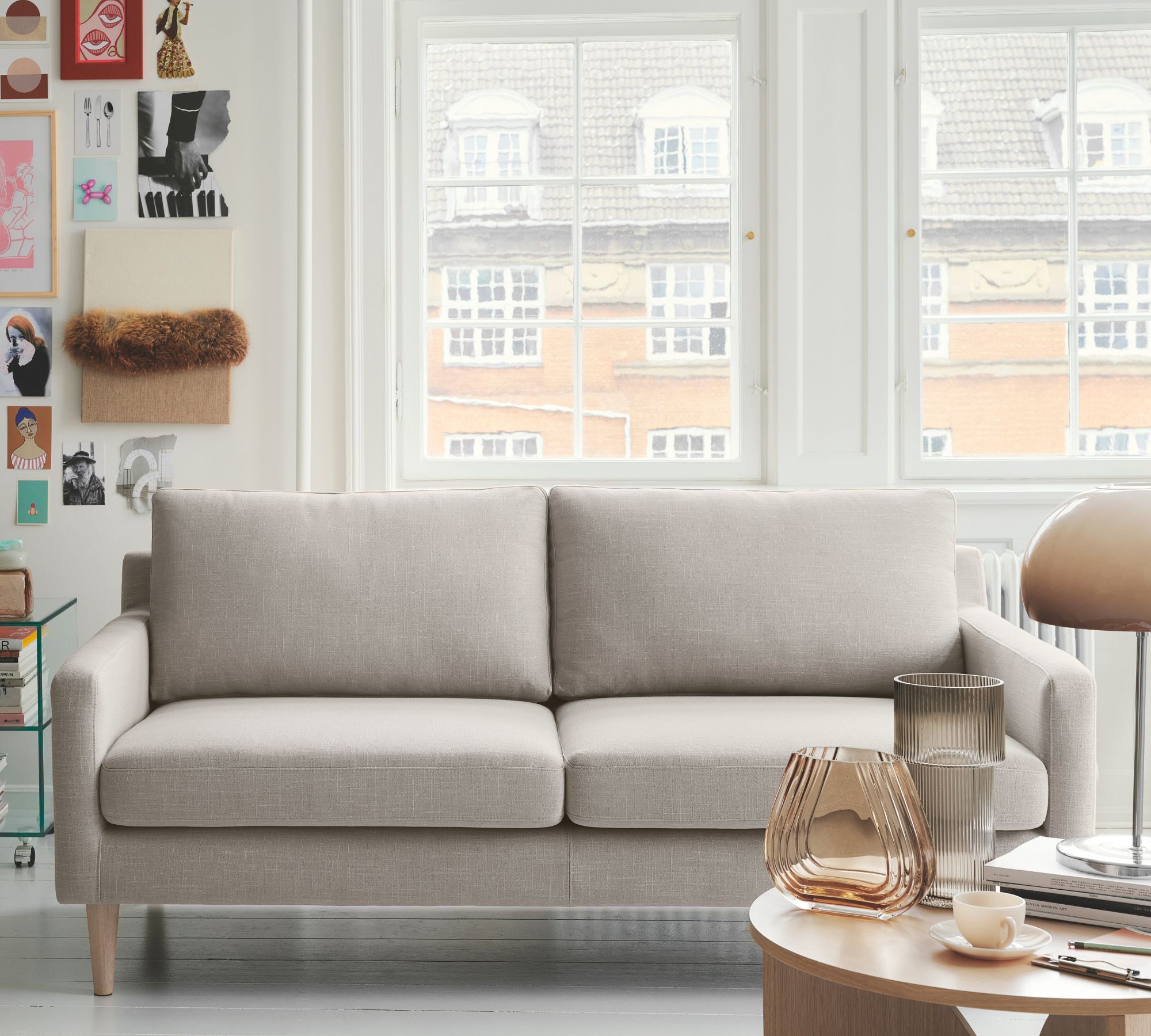 Astha Sofa 2-Sitzer Agnes Brown