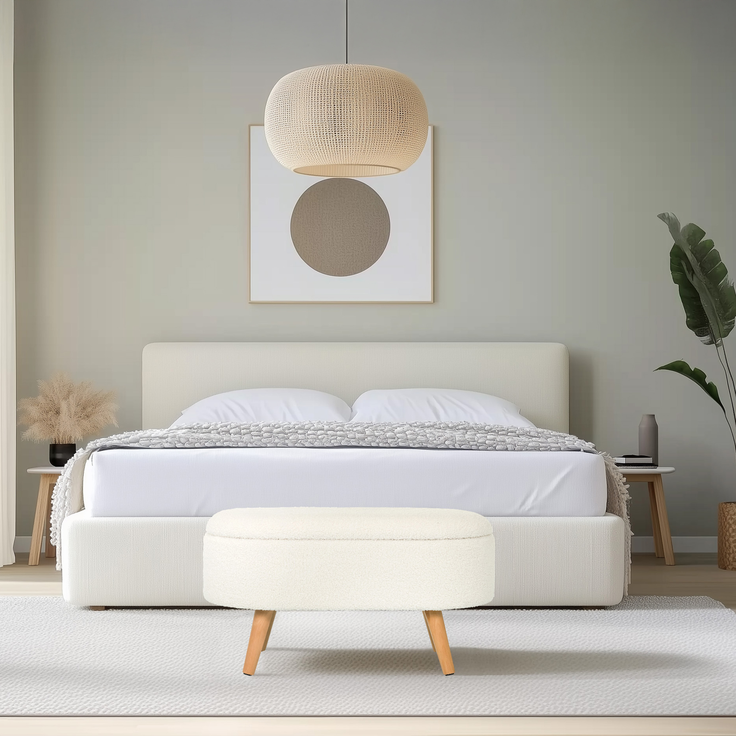 STORIANO Bank Textil Creme