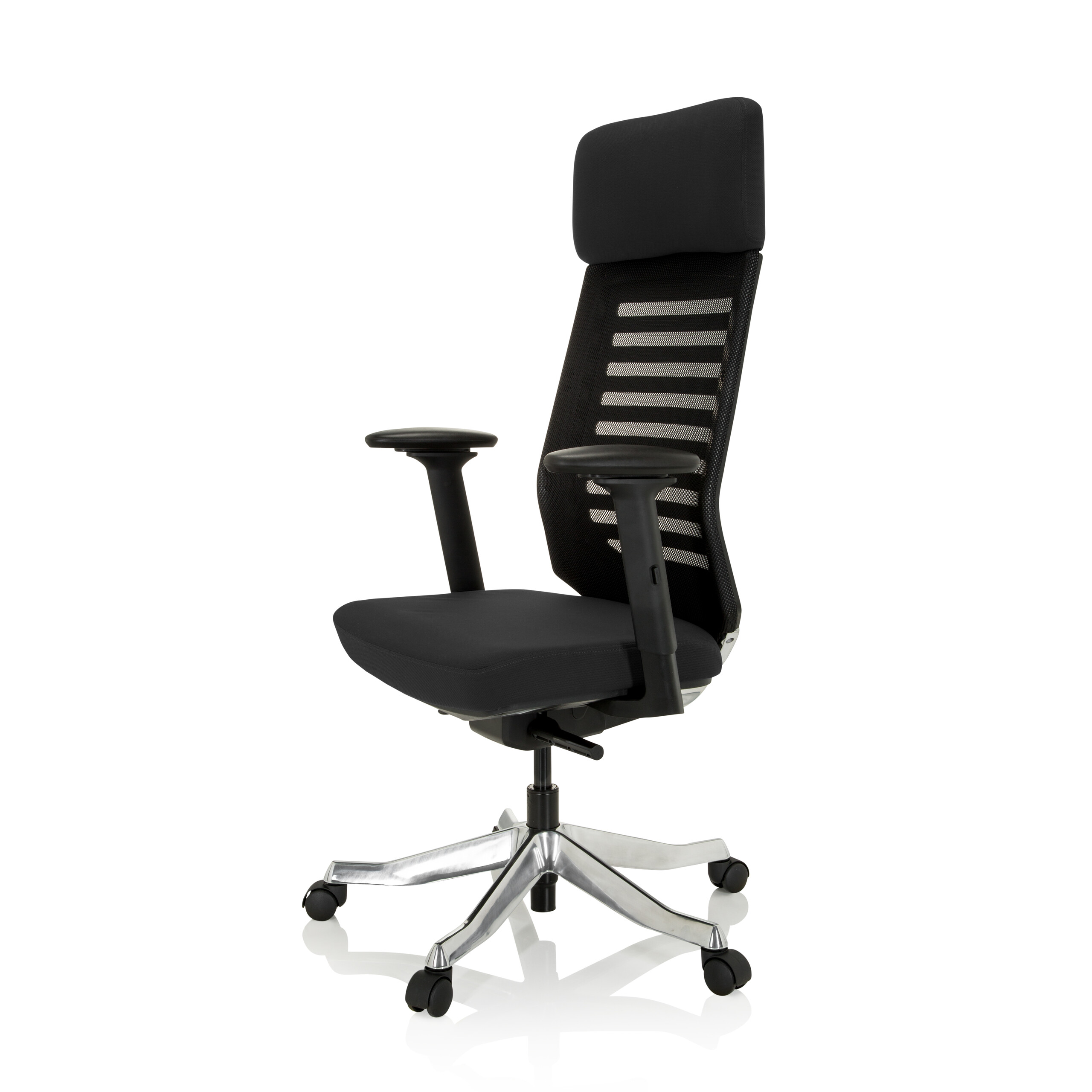 ASGON Bürostuhl Stoff Schwarz