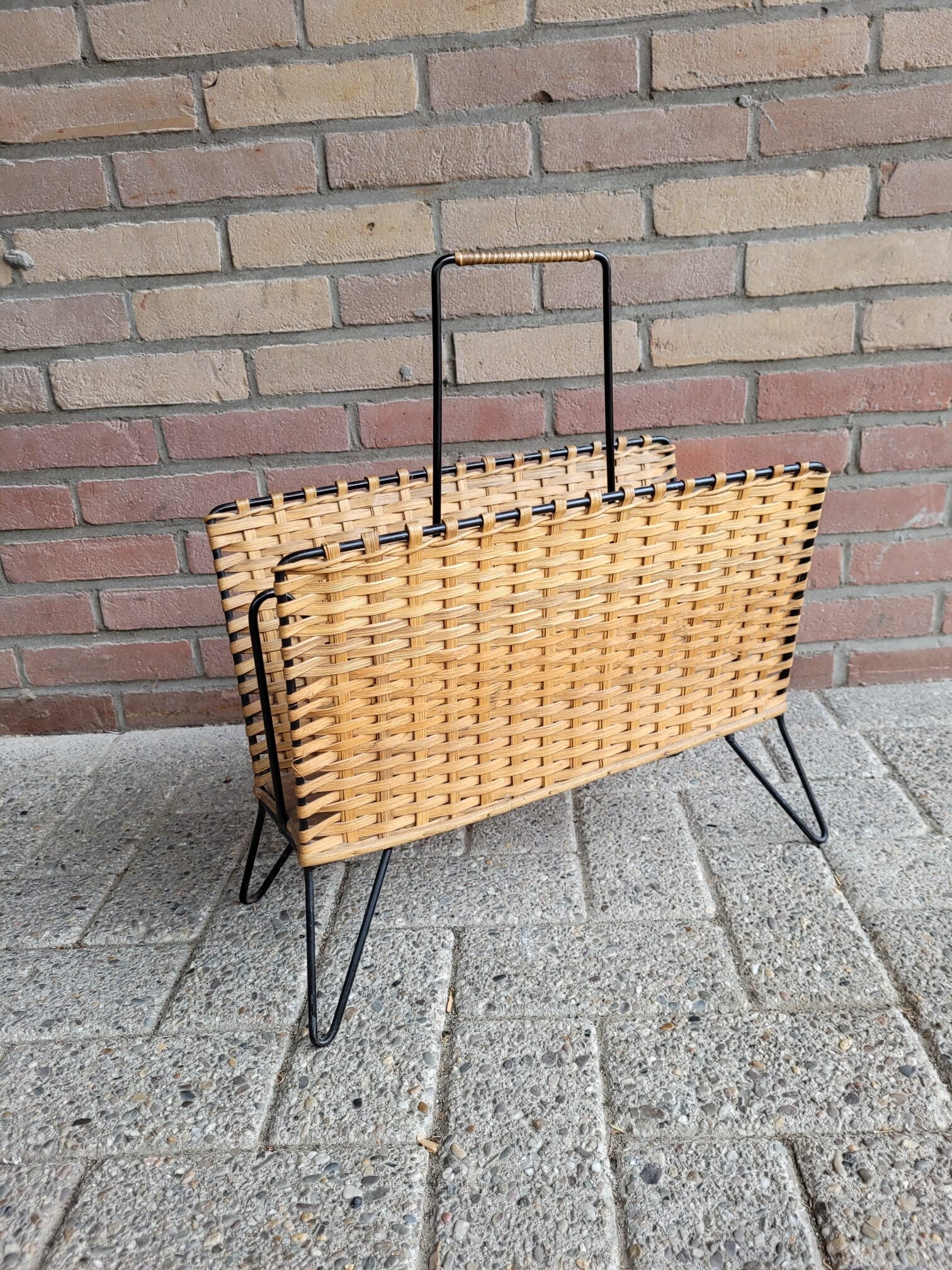 Zeitungsständer Rattan Braun