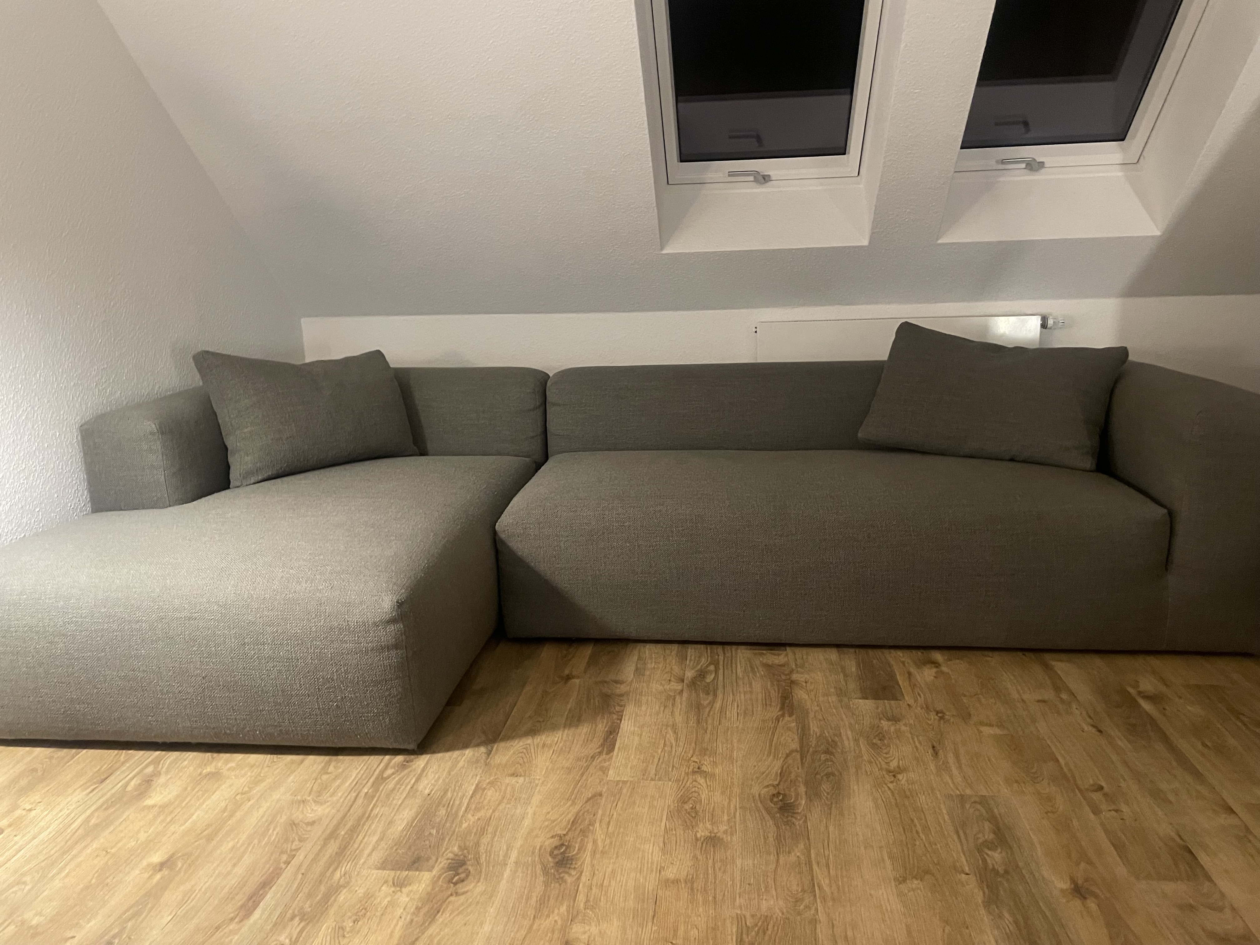 Kornum Ecksofa + Lounger 2,5-Sitzer, Récamiere Links Grau