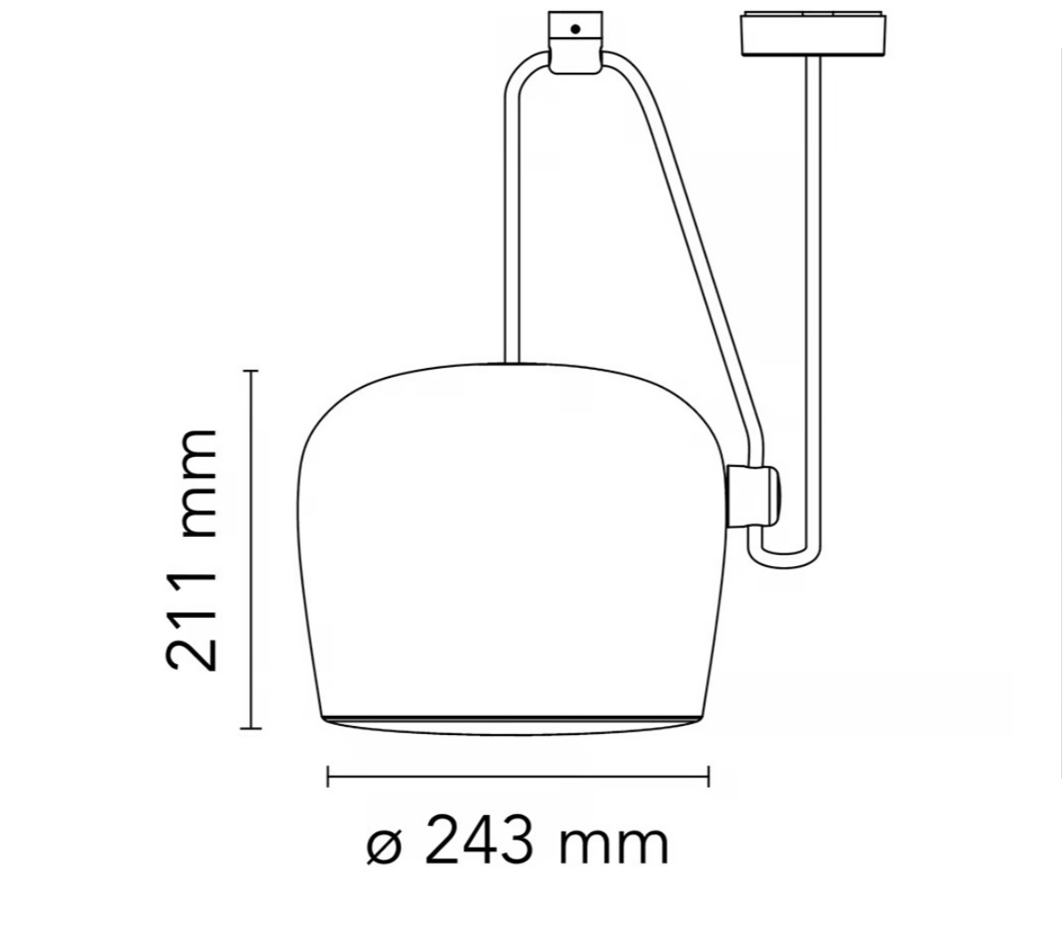 Aim Pendelleuchte Aluminium Schwarz