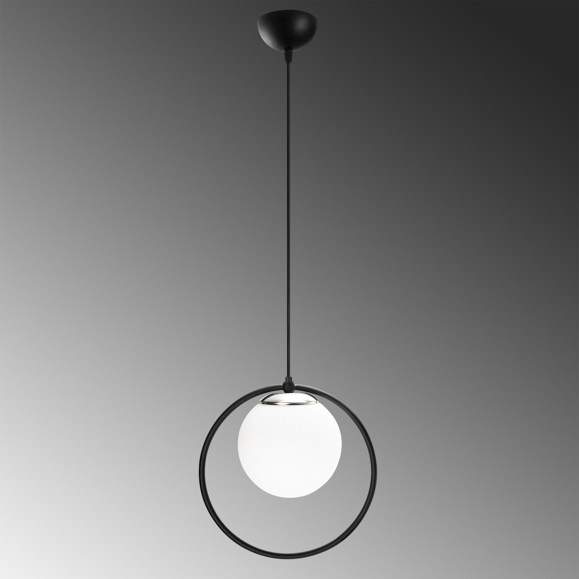 Pendant lamp Metal Black  Ø 34cm
