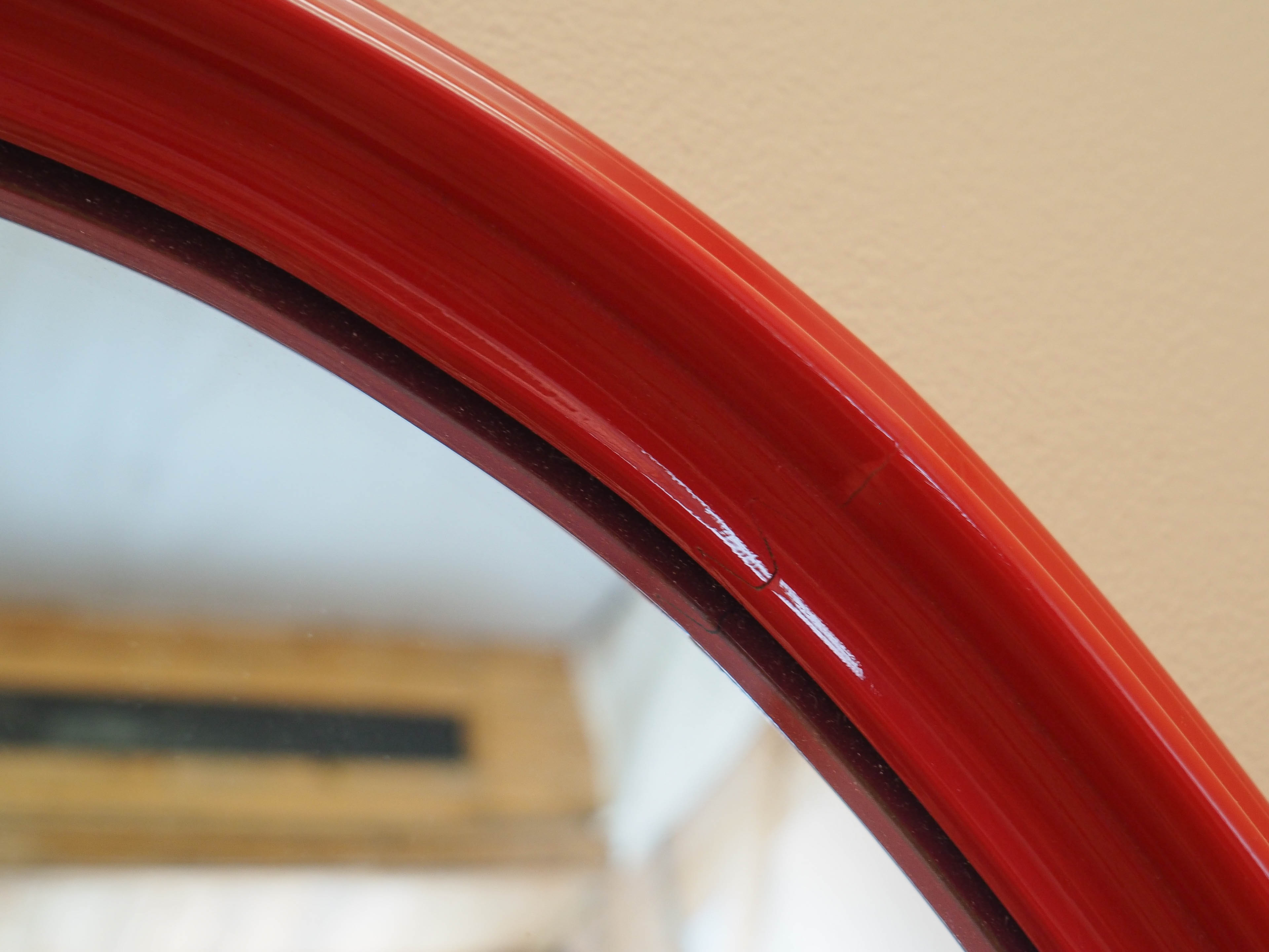Mirror 1970s Red
