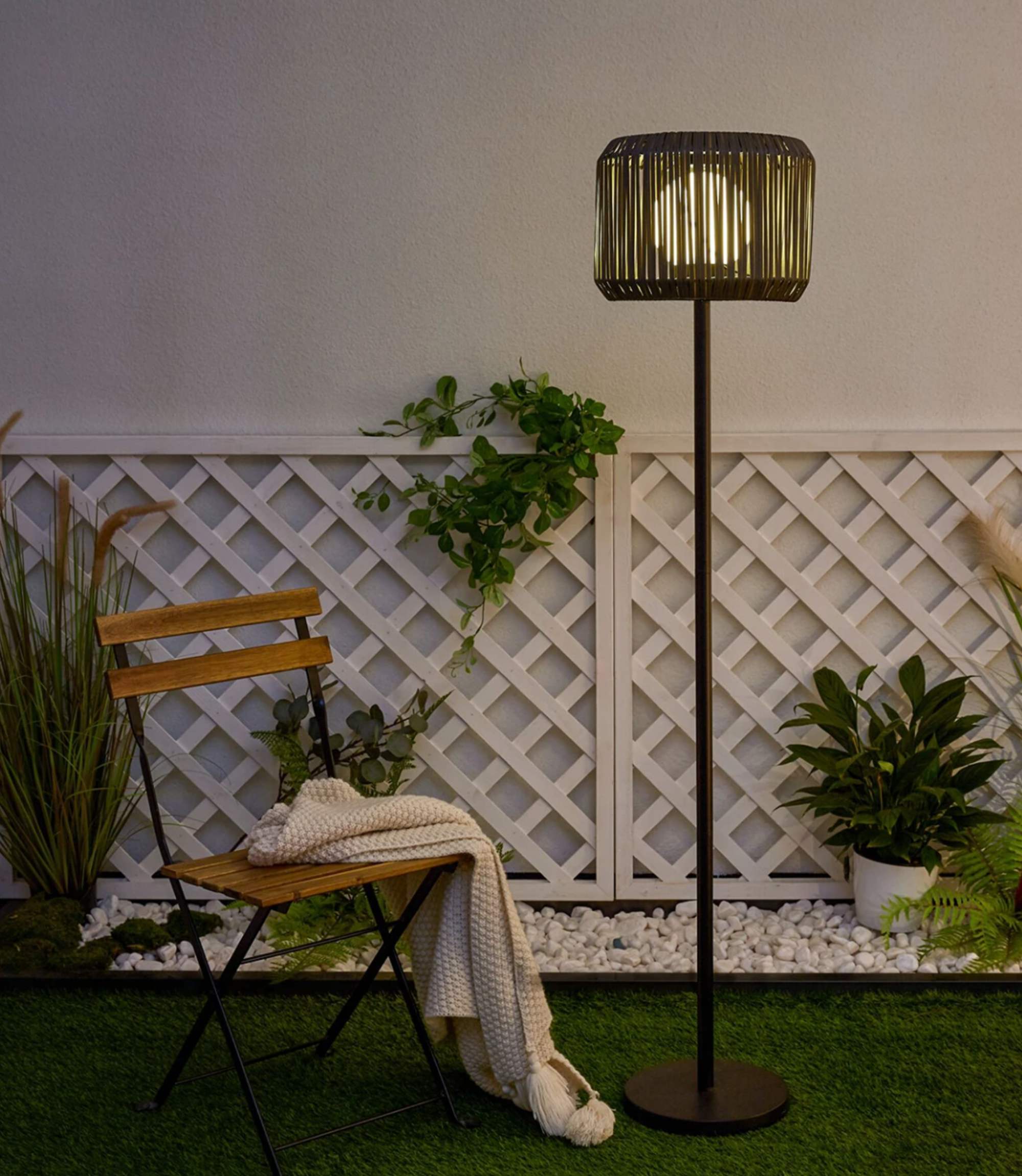 Stehlampe Outdoor 1-flammig Schwarz