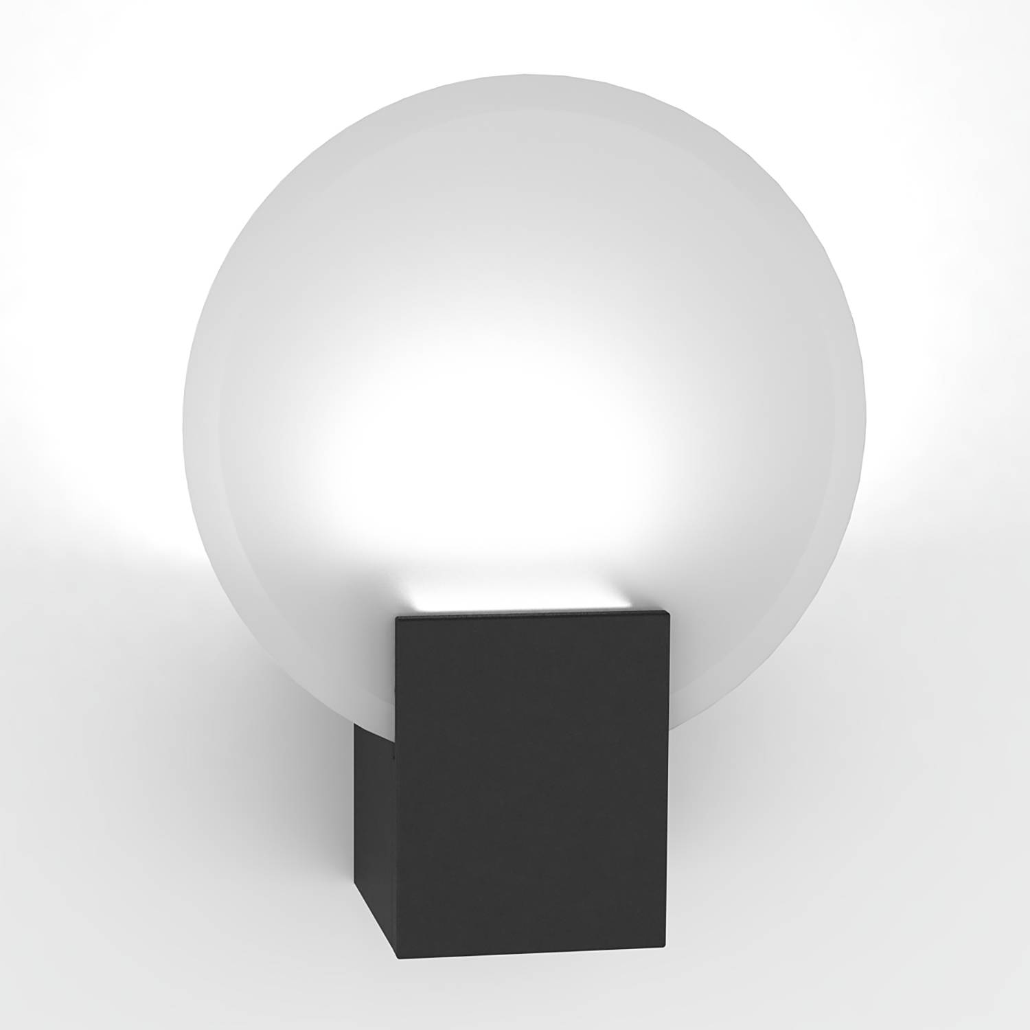 Hester Wandleuchte Kunststoff Glas 1-flammig