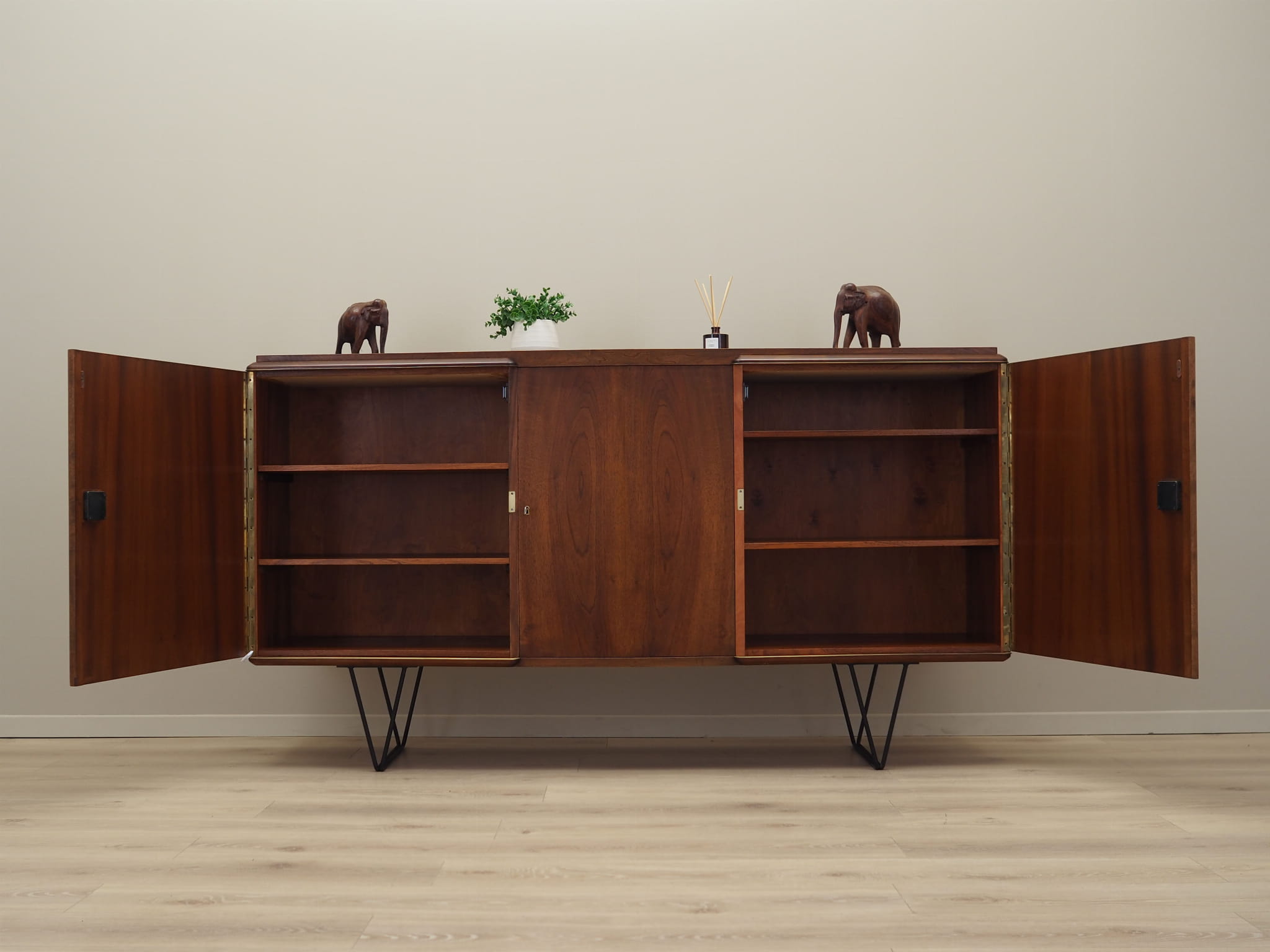 Vintage Sideboard Walnut Brown 1960s
