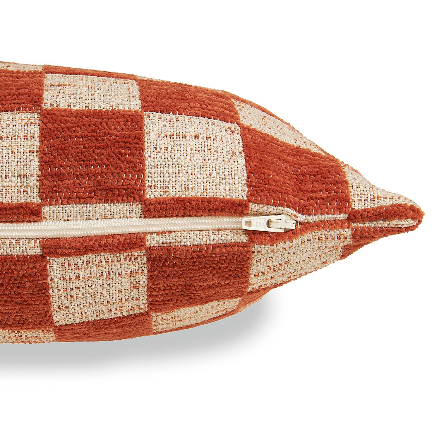 Checkerbox Kissenbezug Rostbraun 45x45cm