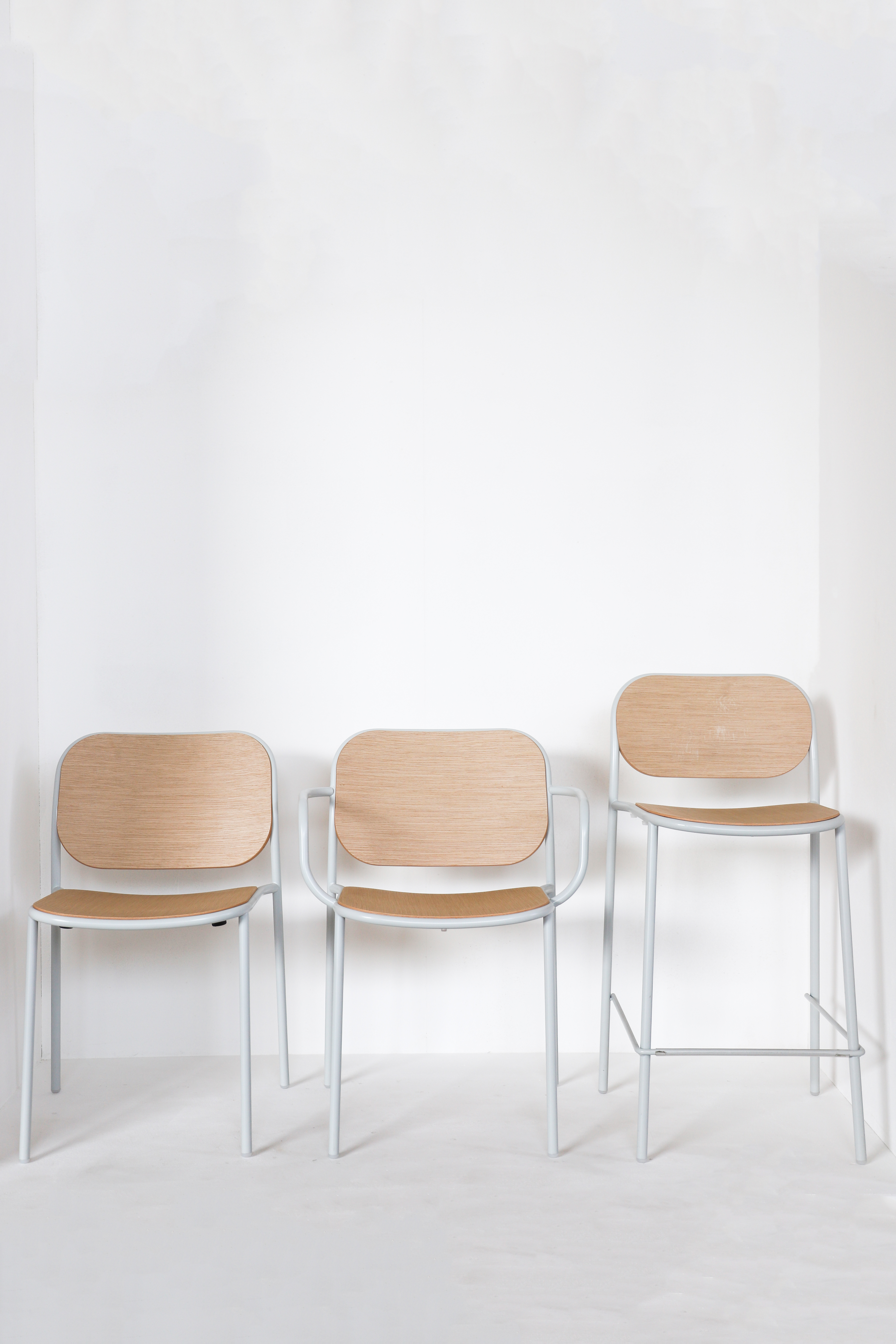 3x Metis Wooden Chair Wood Metal Natural