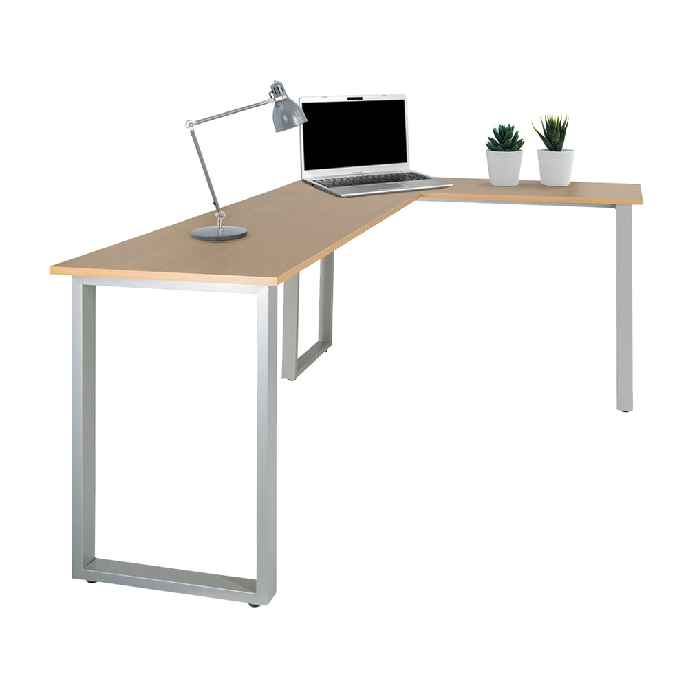 Workspace Basic I Corner desk Wood Natural