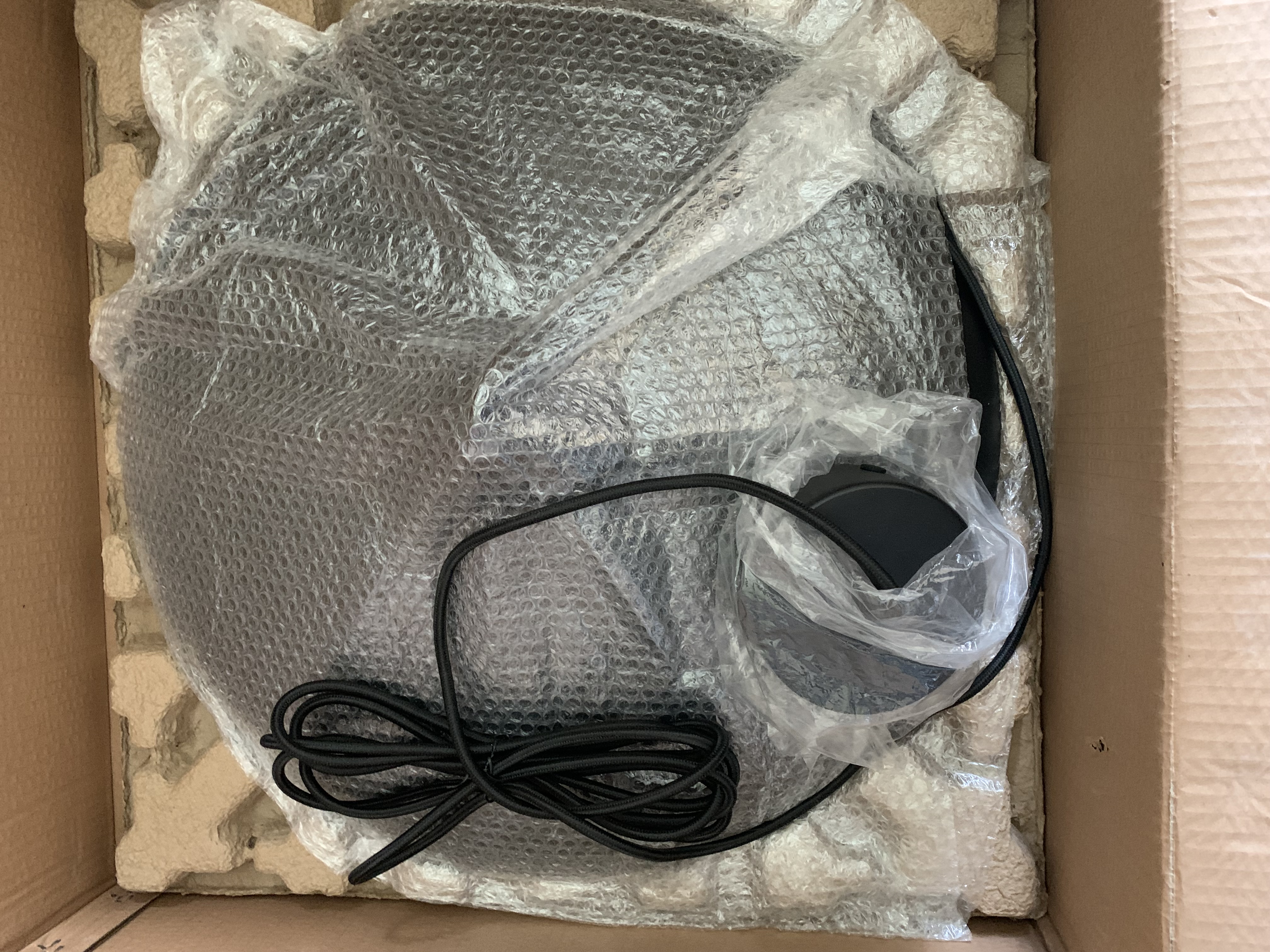 Pendant lamp Aluminum Black