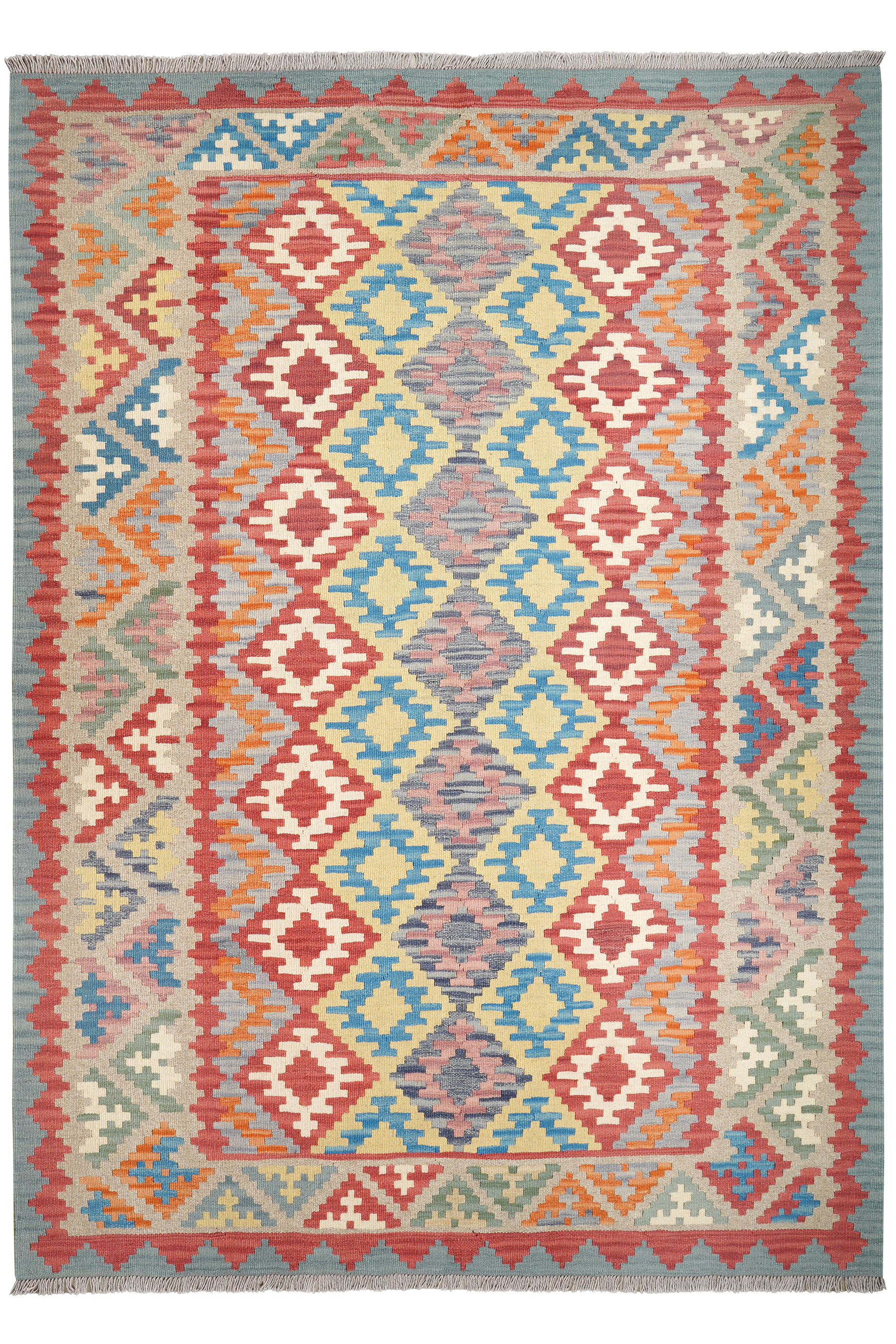 Kelim Gashgai Carpet Wool Multicolored