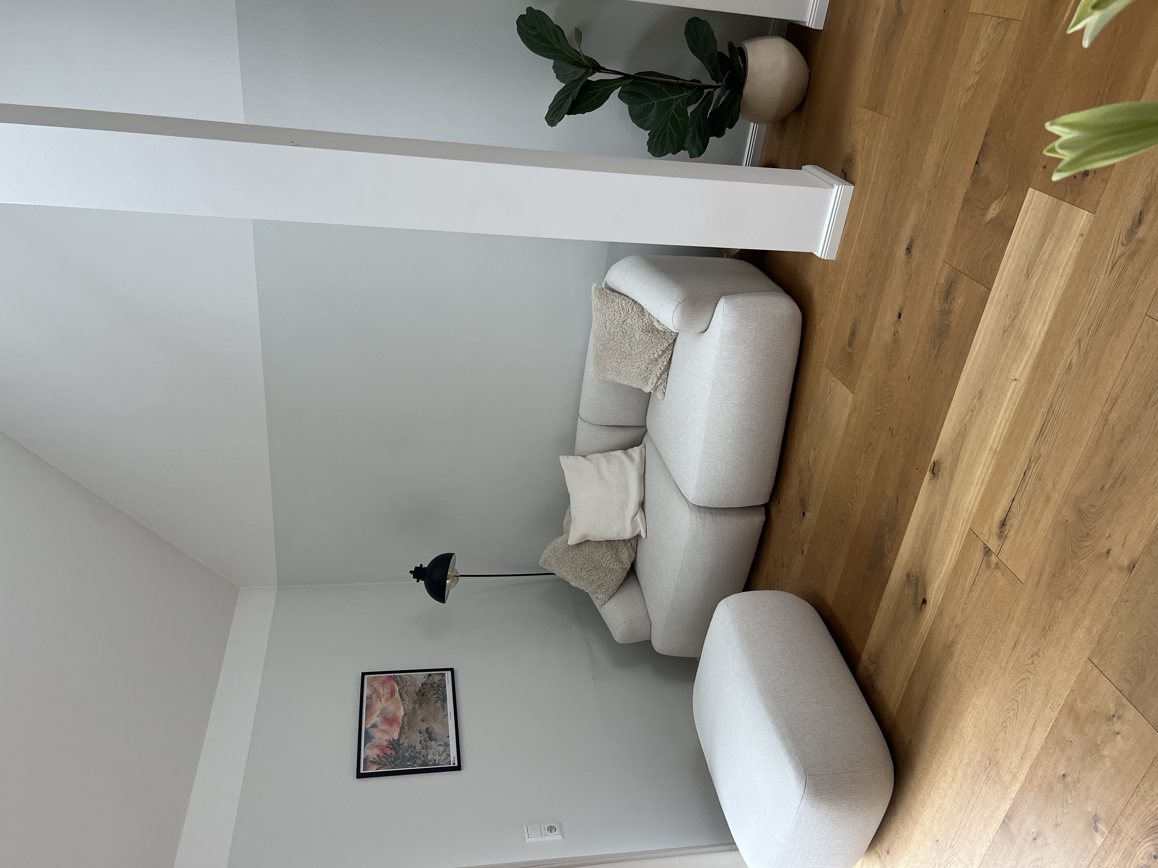 Sofia Sofa 2-Sitzer inkl. Hocker Beige