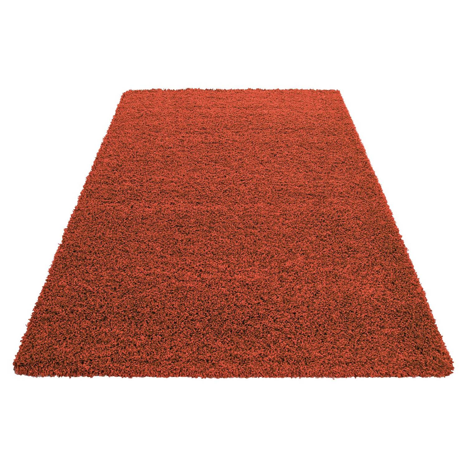Hochflorteppich Weselberg Terracotta 80 x 150 cm