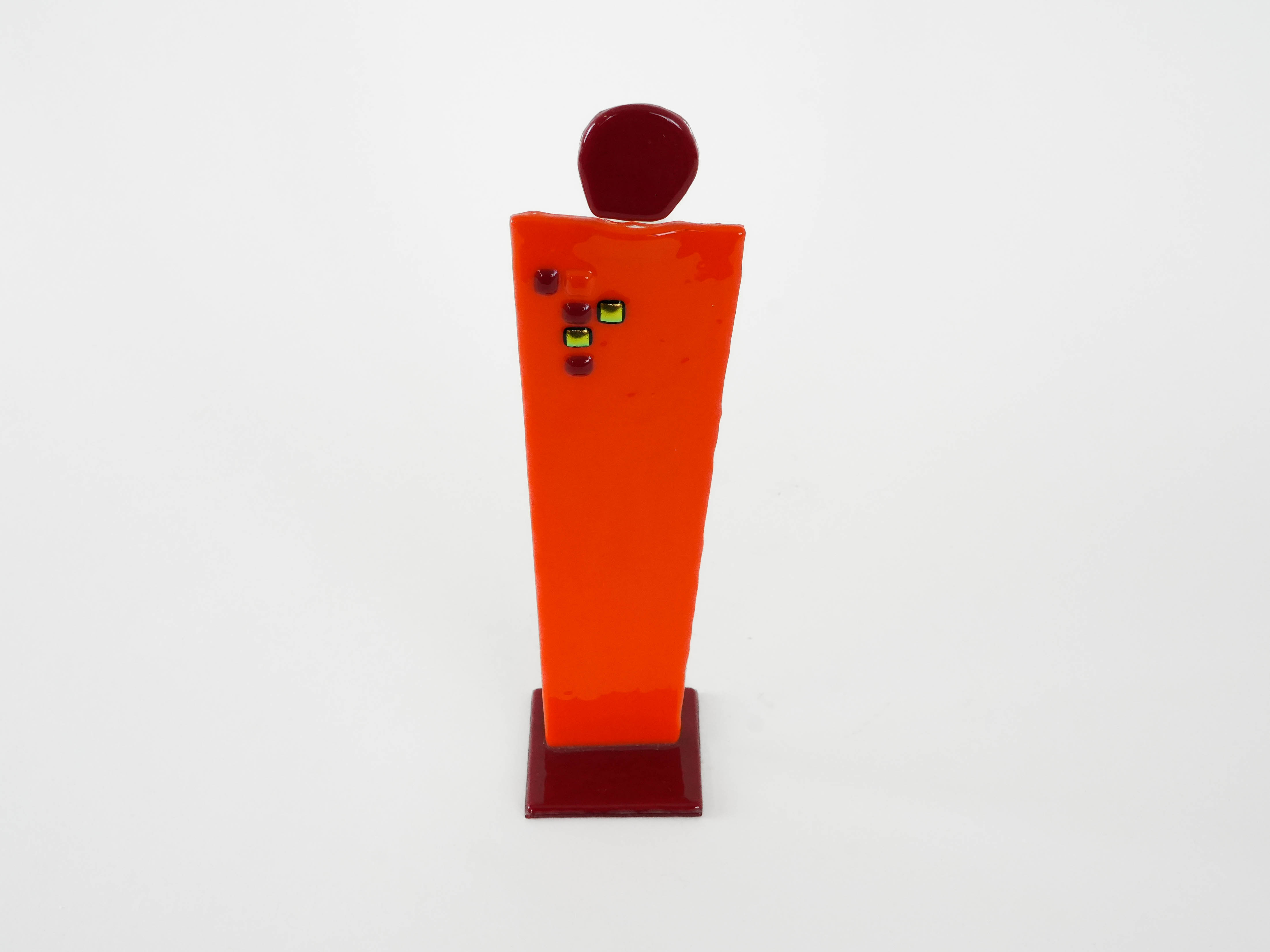 Geometrische Figur Orange 1970er Jahre