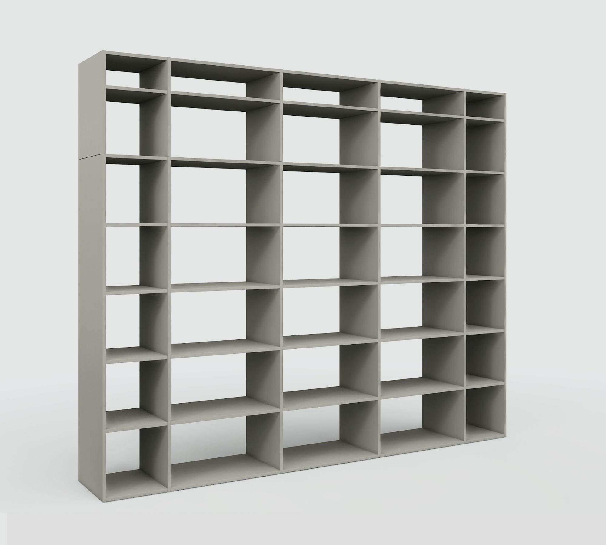 Gryd Bücherregal Holz Grau
