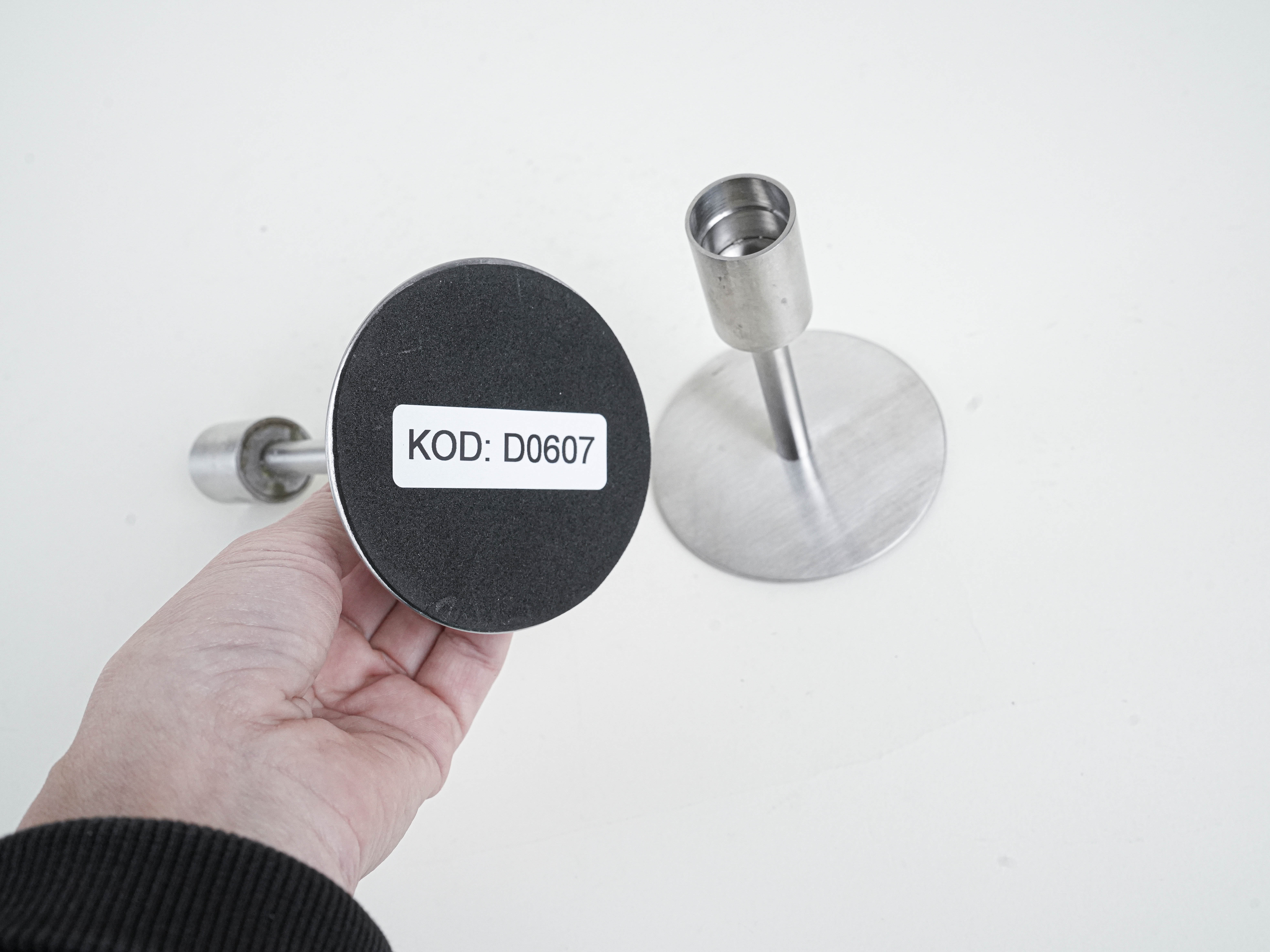 Set of metal candle holders 1970s