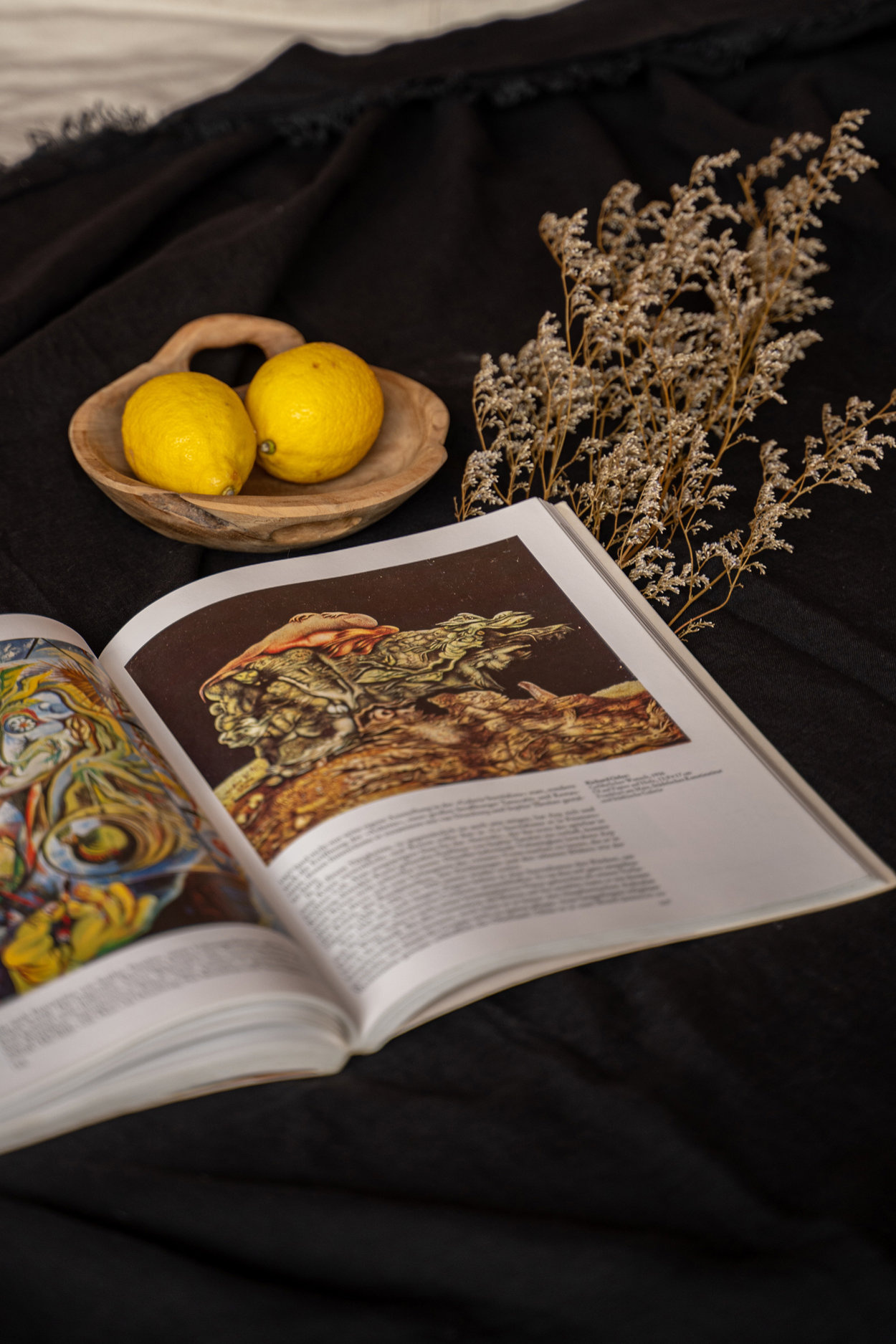 Tablecloth Linen Black 150x200cm
