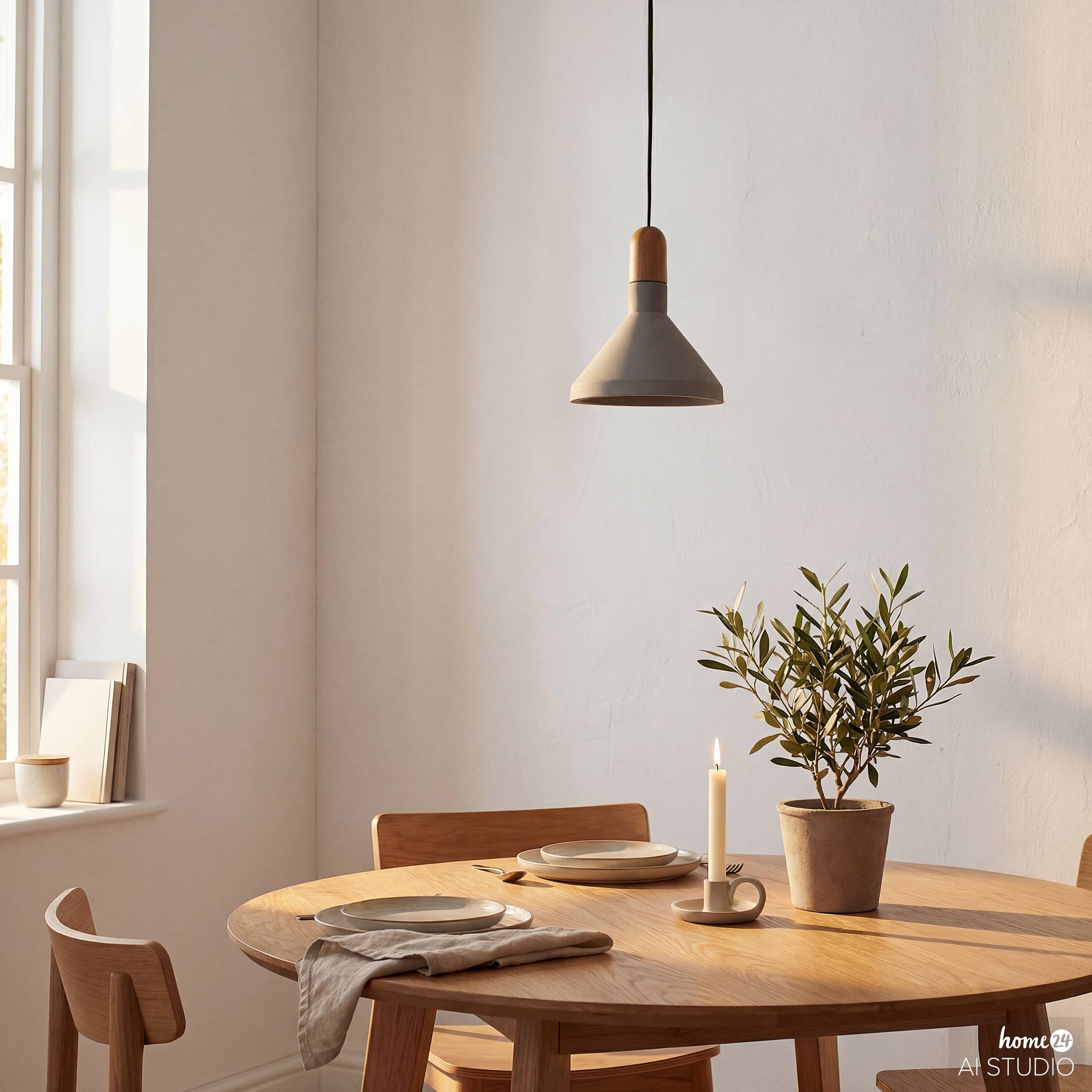OREL Pendant Light 1-Light Concrete Iron