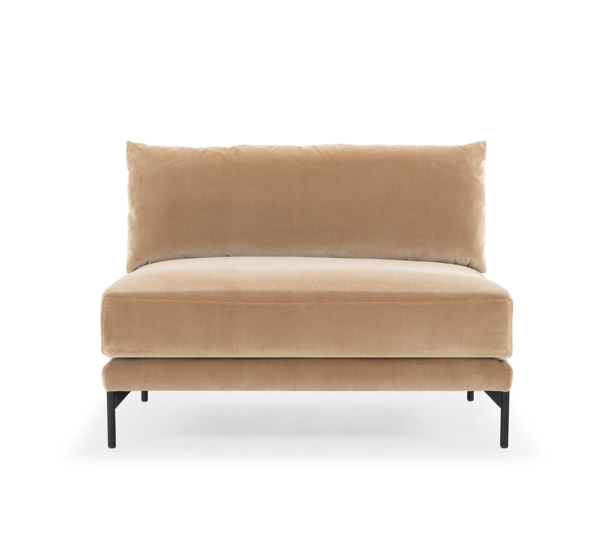 Vincent 1-Sitzer Sofamodul Velour Matt Beige