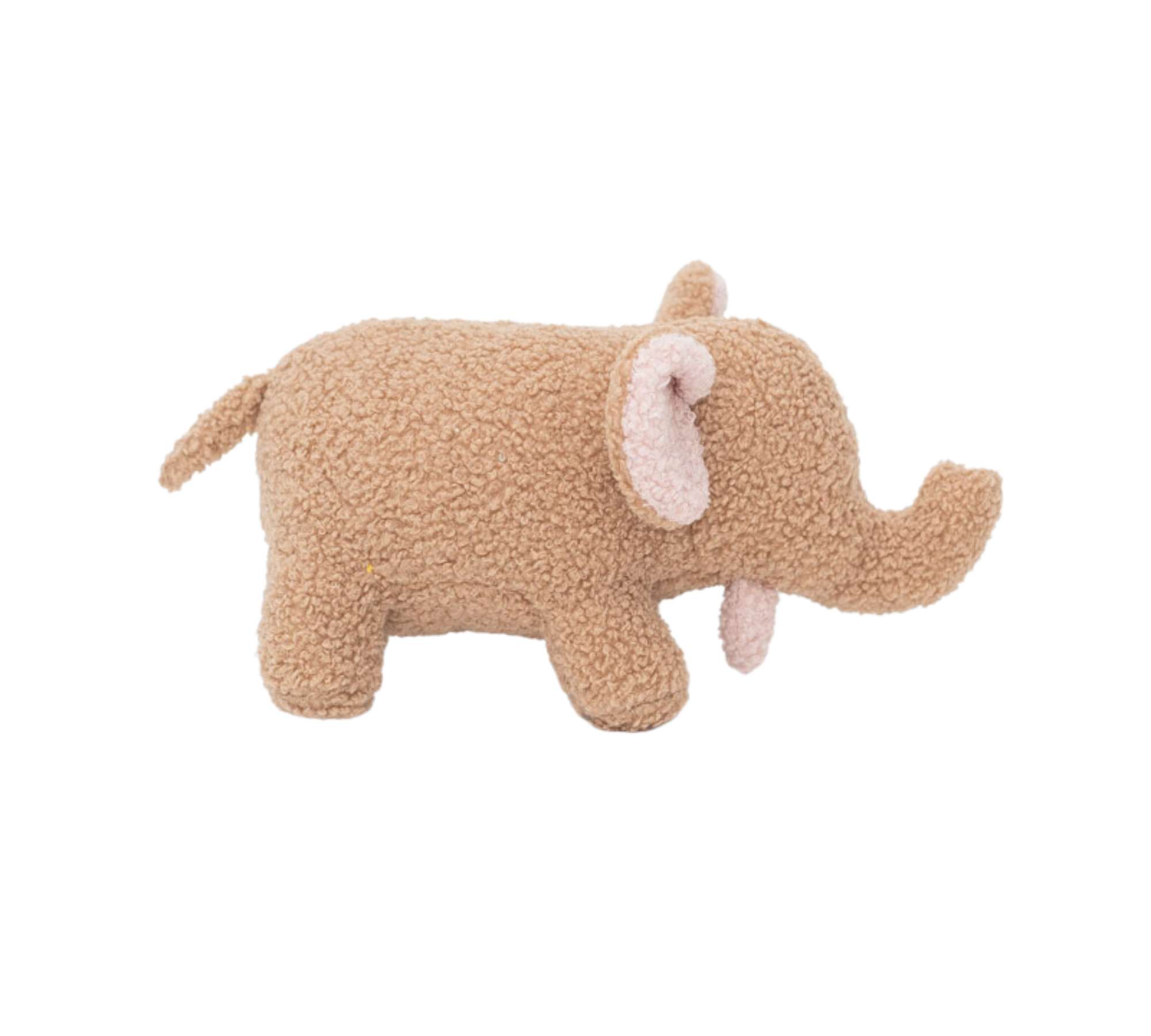 Baby Elephant Plush Toy Cotton Brown