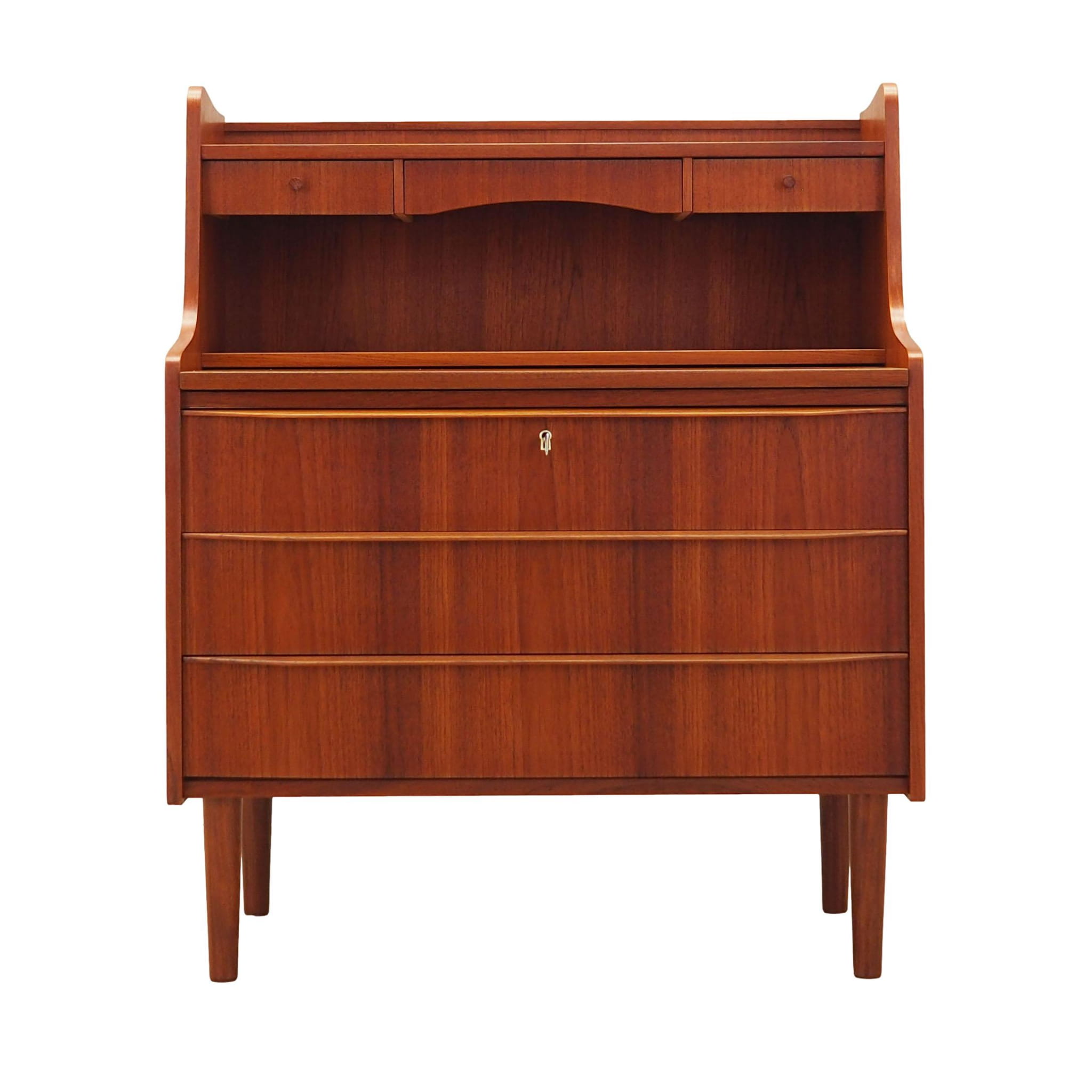 Secretaire Vintage in Teak Marrone Anni '70