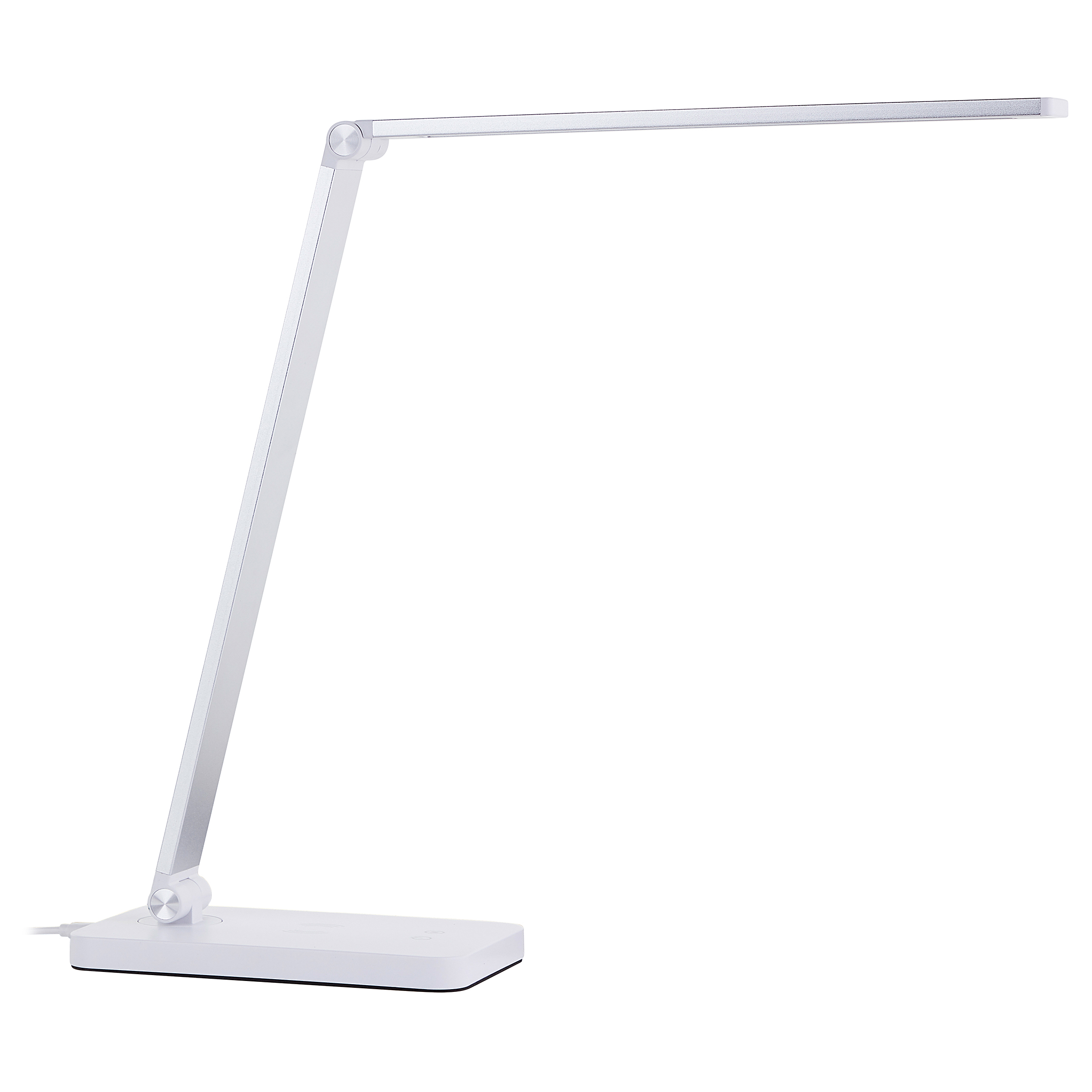 LED-Schreibtischlampe Florence Eisen Kunststoff Weiß