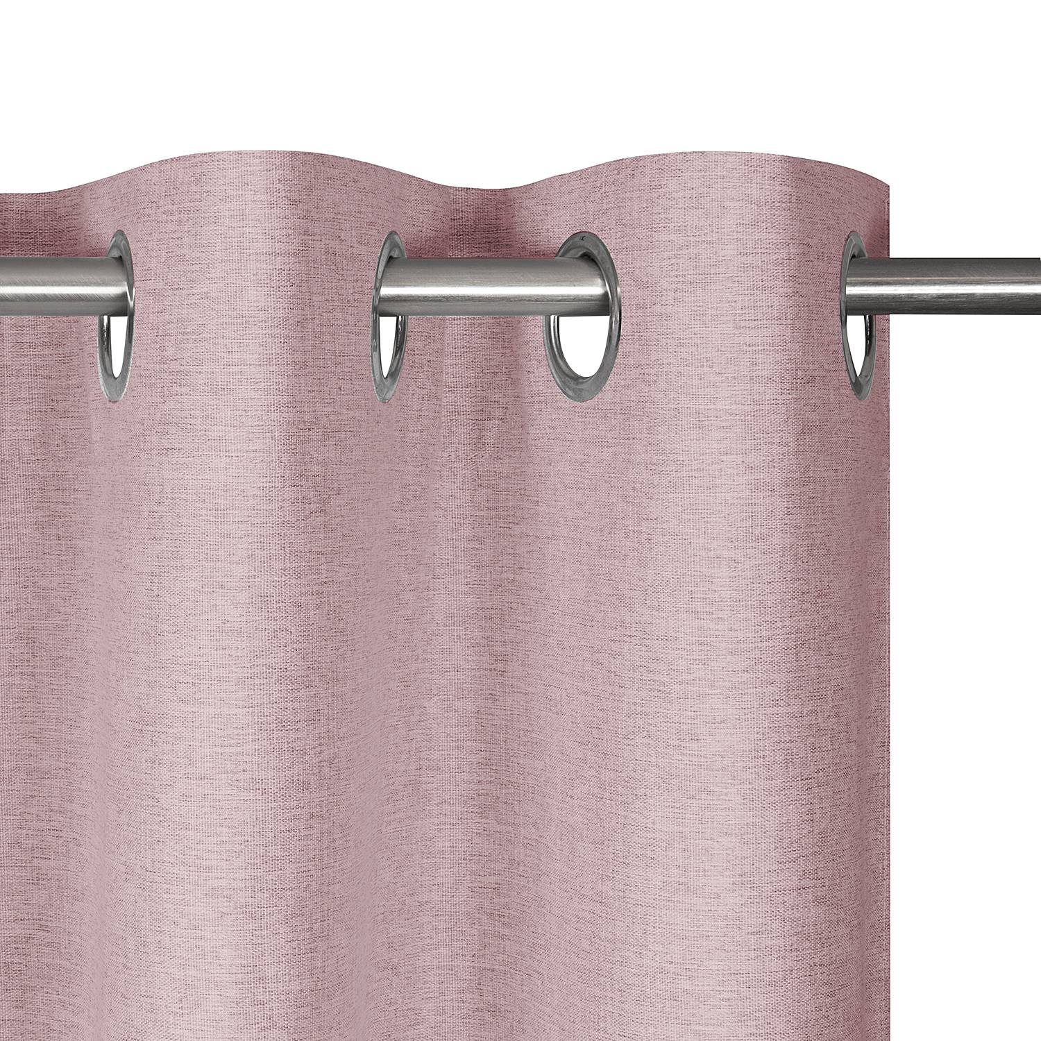 Eyelet Curtain Ausri Polyester Pink